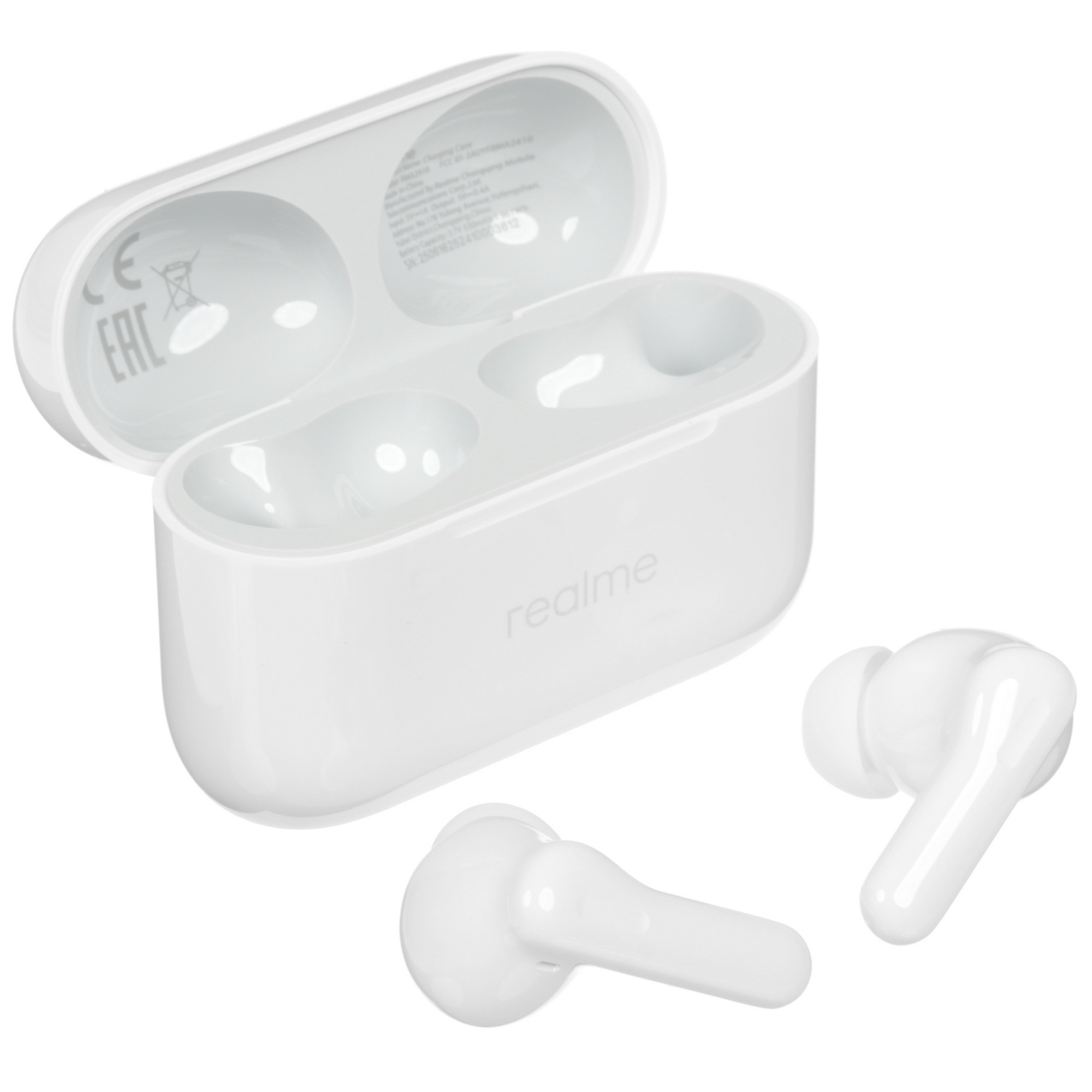 Гарнитура внутриканальные Realme Buds T200 белый беспроводные bluetooth в ушной раковине (6941764462