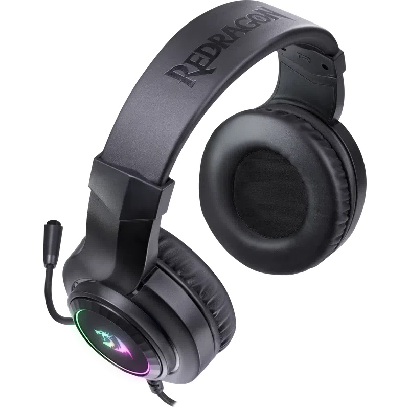Игровая гарнитура REDRAGON Hylas проводная RGB,USB+3.5мм,черный