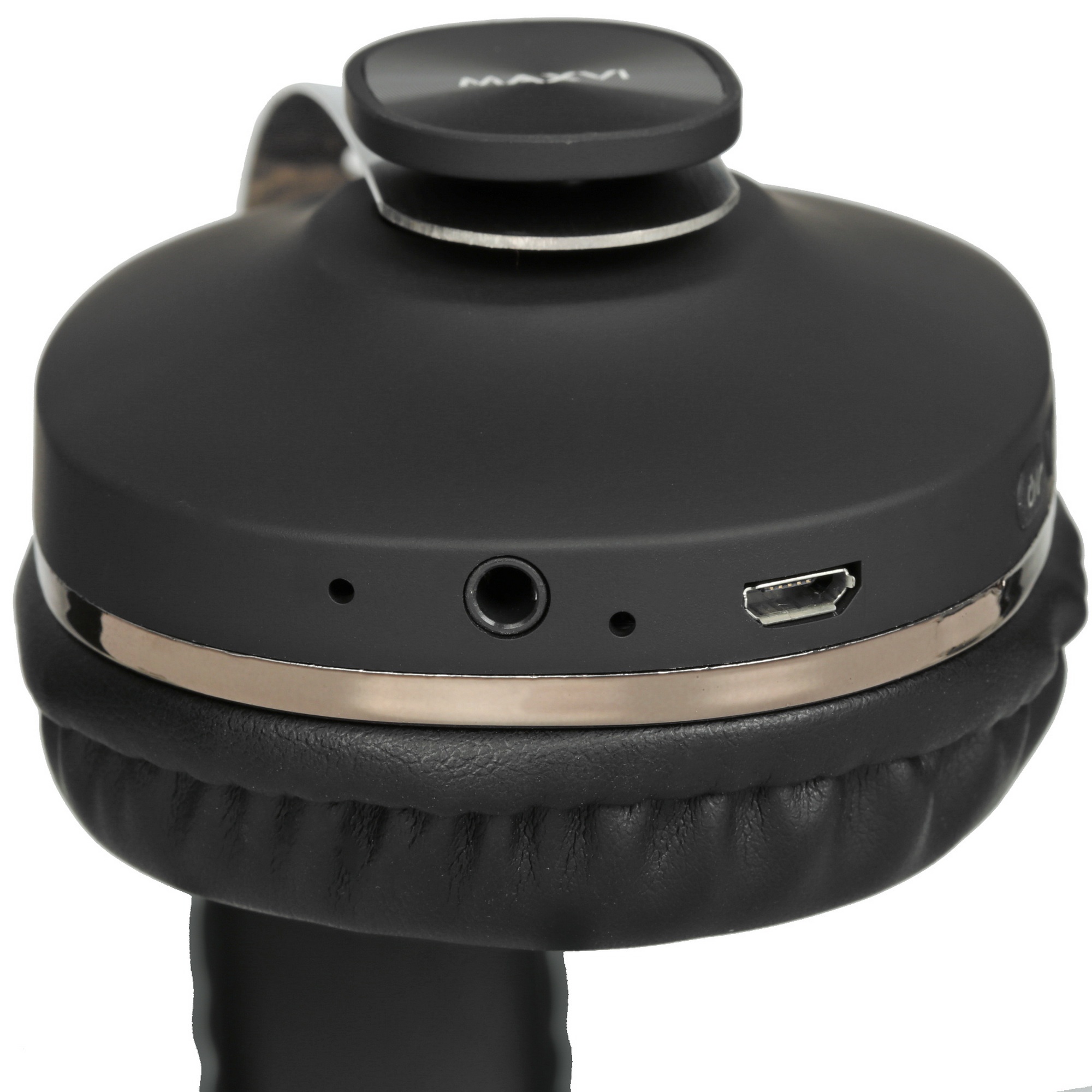 Беспроводные полноразмерные наушники Maxvi MHF-202BT черные, Bluetooth 5.3\FM\MP3\300мАч\микрофон