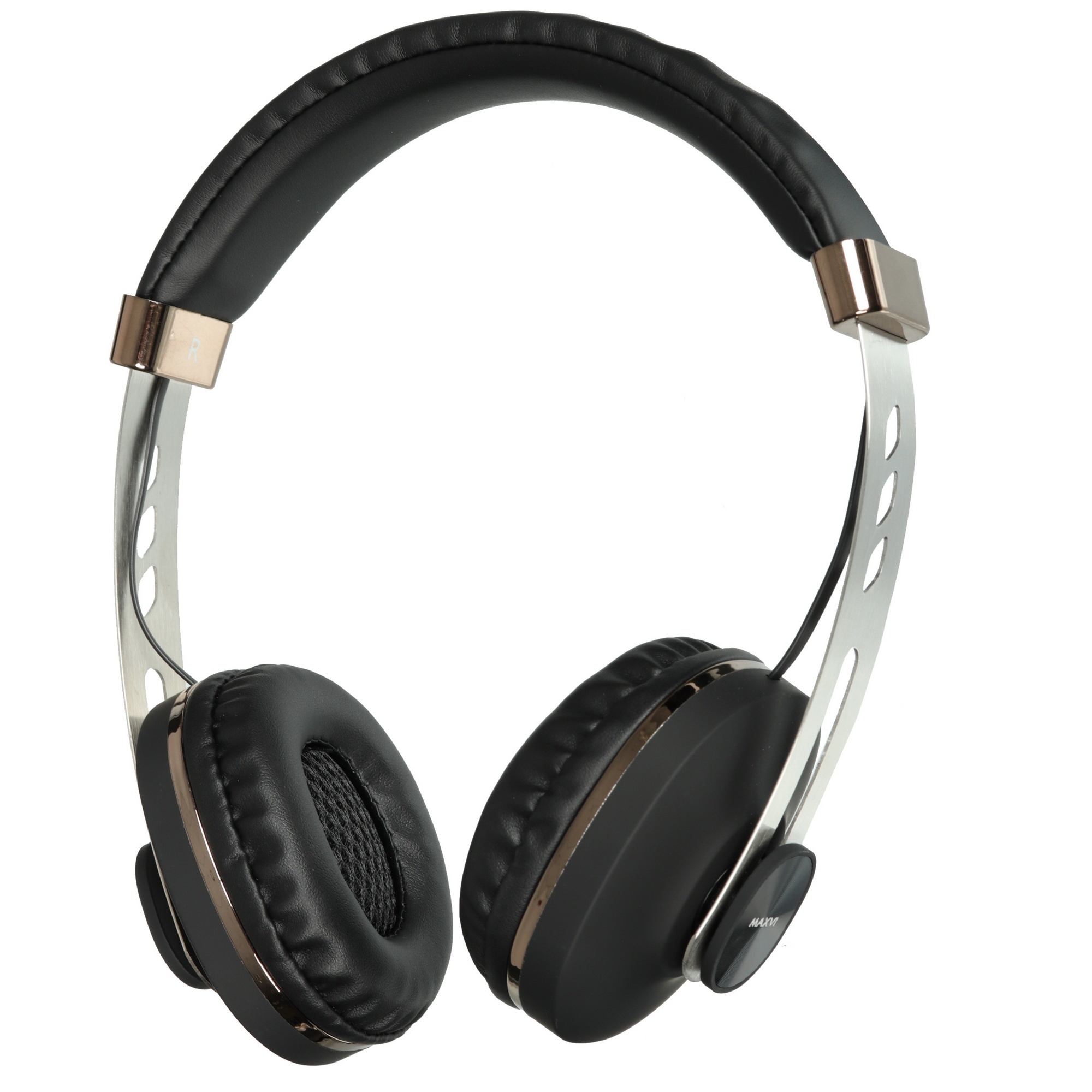 Беспроводные полноразмерные наушники Maxvi MHF-202BT черные, Bluetooth 5.3\FM\MP3\300мАч\микрофон