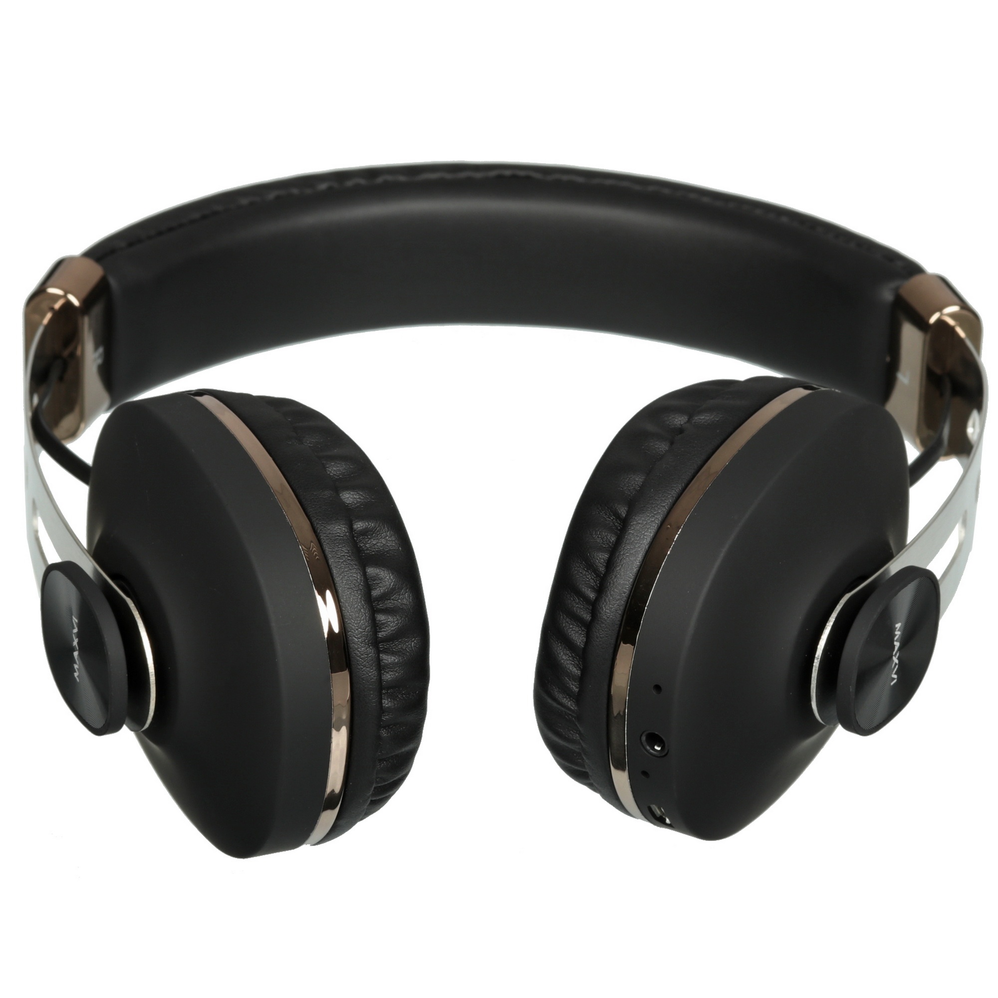 Беспроводные полноразмерные наушники Maxvi MHF-202BT черные, Bluetooth 5.3\FM\MP3\300мАч\микрофон