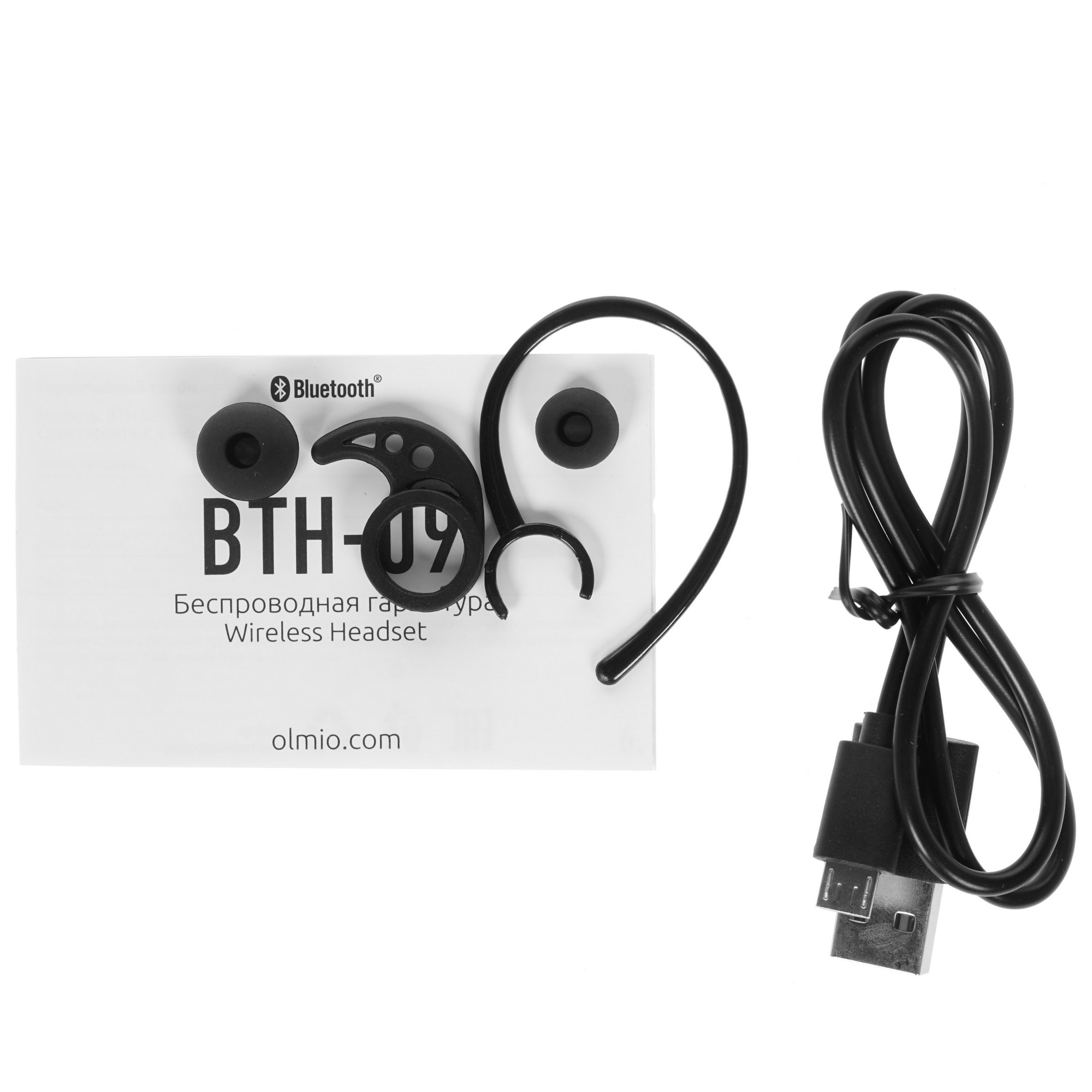 Беспроводная Bluetooth-гарнитура OLMIO BTH-09