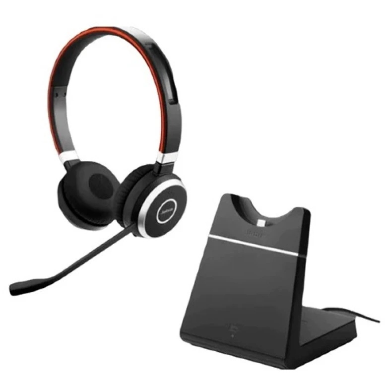 Наушники с микрофоном Jabra Link380a MS Stereo Stand черный накладные BT/Radio оголовье (6599-833-39