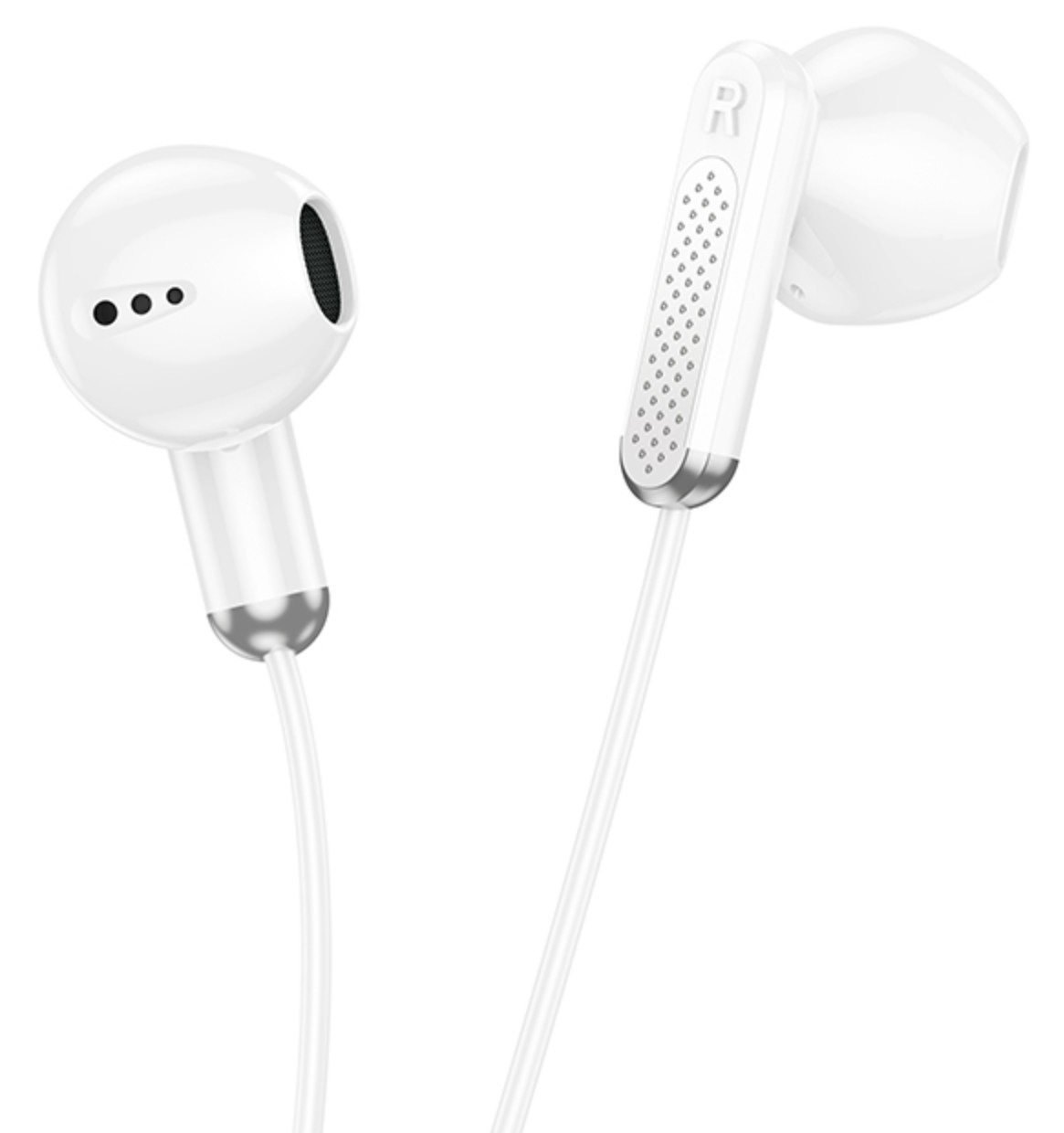 Наушники вкладыши AUX разъем с МК длина 1.2м Borofone BM89 Surpass (White)