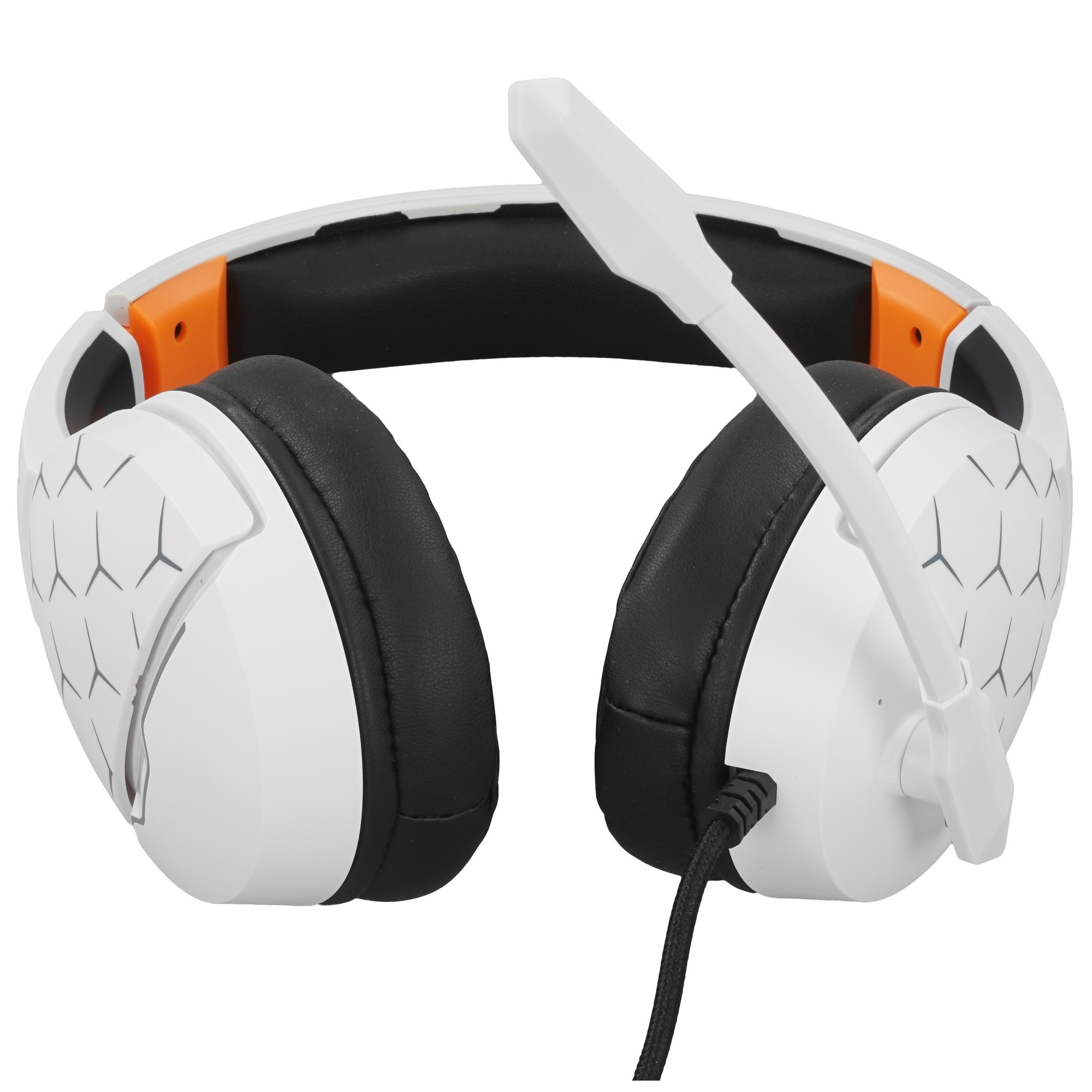 Наушники с микрофоном Оклик HS-L710G белый/черный
