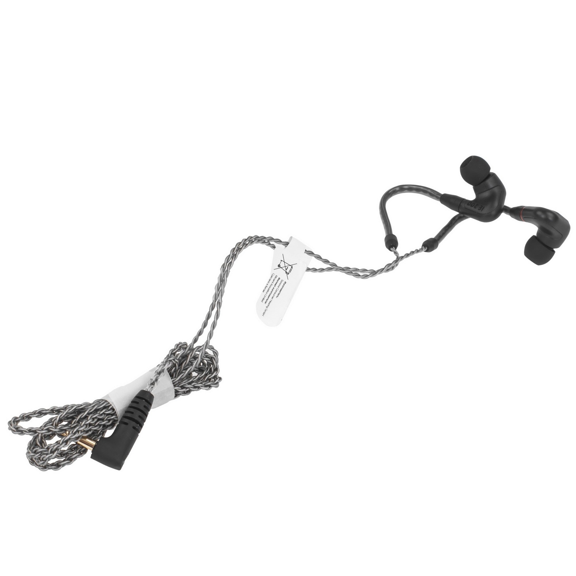 Наушники вкладыши Sennheiser IE 200 1.2м черный проводные крепление за ухом (IE 200 BLACK)