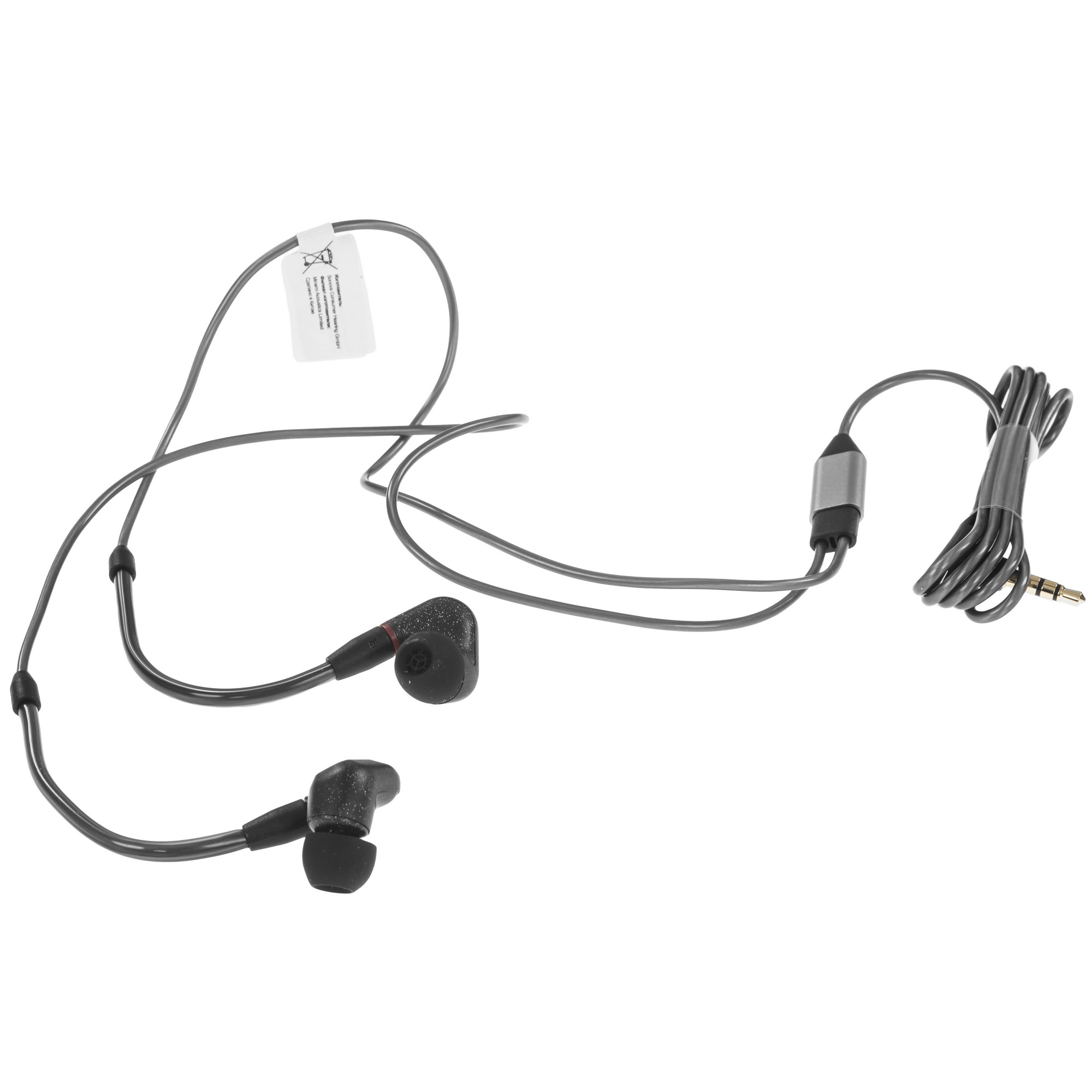 Наушники вкладыши Sennheiser IE 300 1.25м черный проводные крепление за ухом (509104)