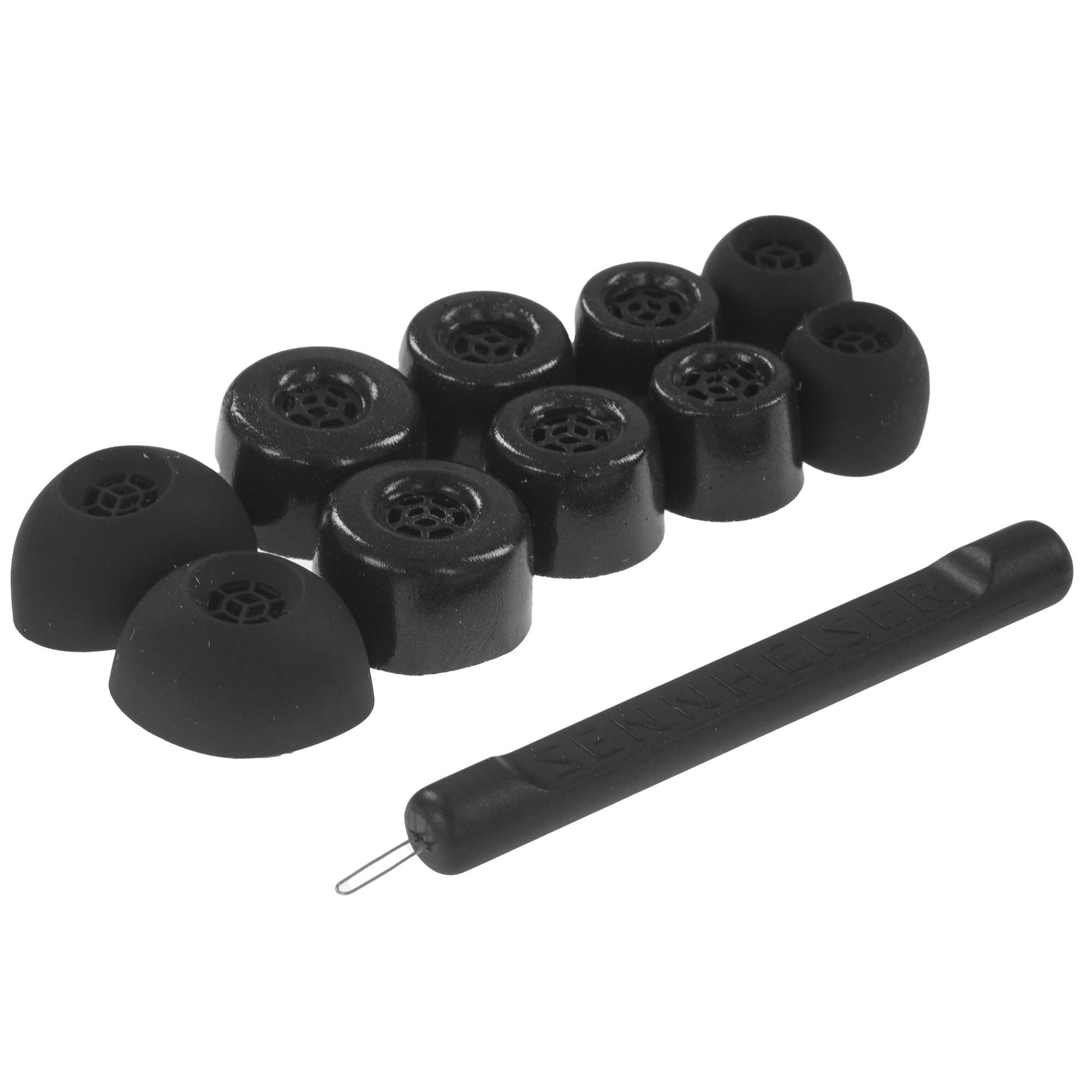 Наушники вкладыши Sennheiser IE 300 1.25м черный проводные крепление за ухом (509104)