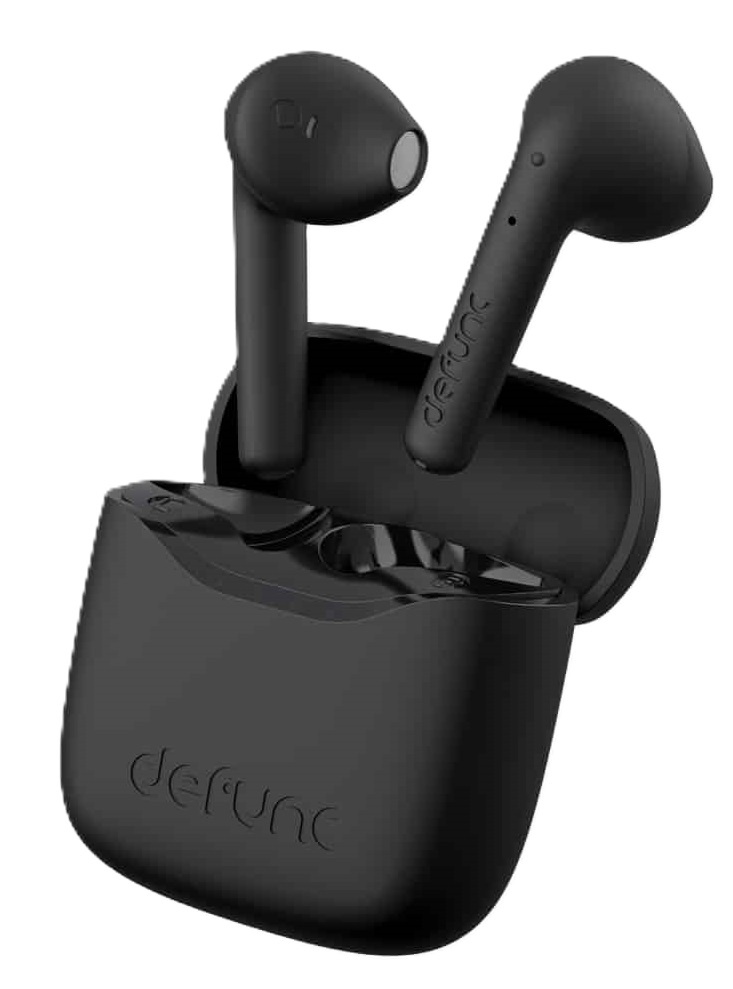 Беспроводные/проводные наушники Mondo by Defunc черный, полноразмерные, Bluetooth + проводной, до 45