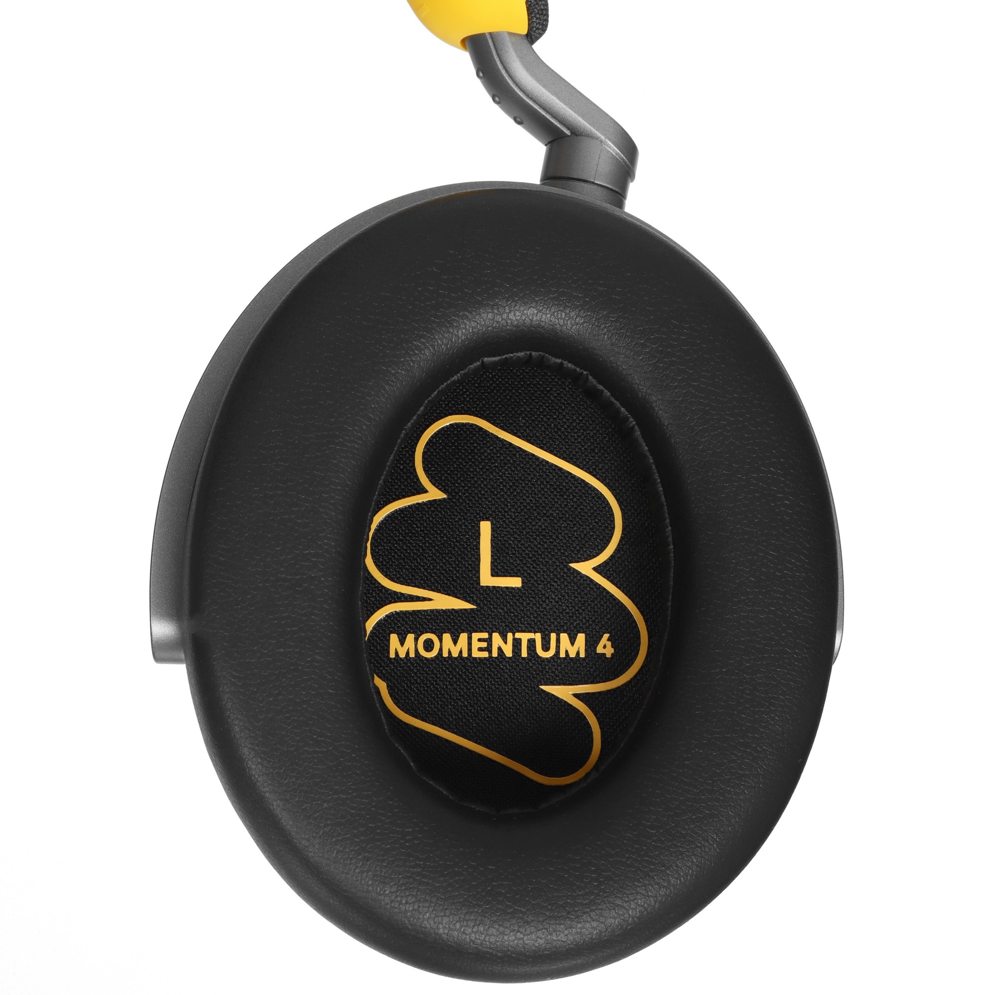 Беспроводные/проводные наушники Sennheiser Momentum 4 Wireless 80th Anniversary черный/желтый, полно