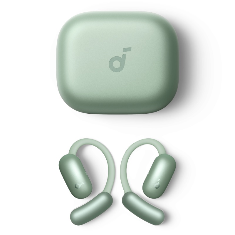 Наушники TWS Soundcore AeroFit 2 зеленый, открытые (спортивные), Bluetooth, до 10 ч