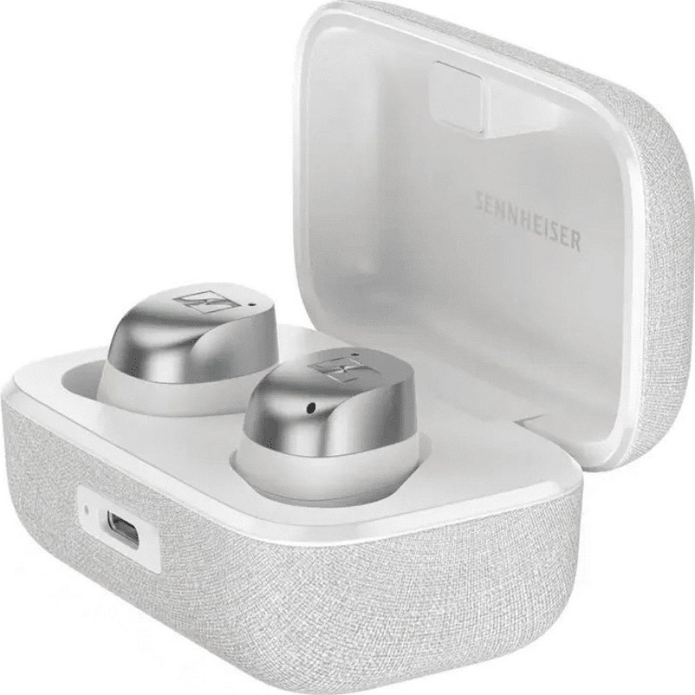 Наушники TWS Sennheiser Momentum True Wireless 4 серебристый/белый, внутриканальные, Bluetooth, акти