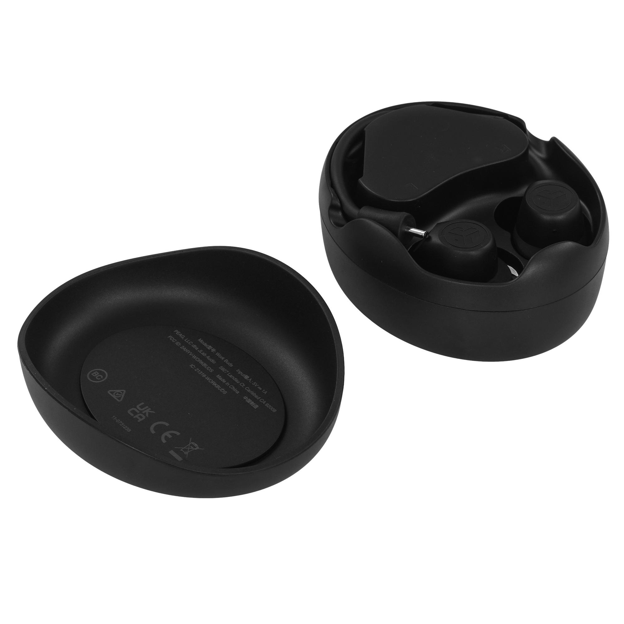 Наушники TWS JLab Work Buds Black, внутриканальные, Bluetooth, до 10 ч