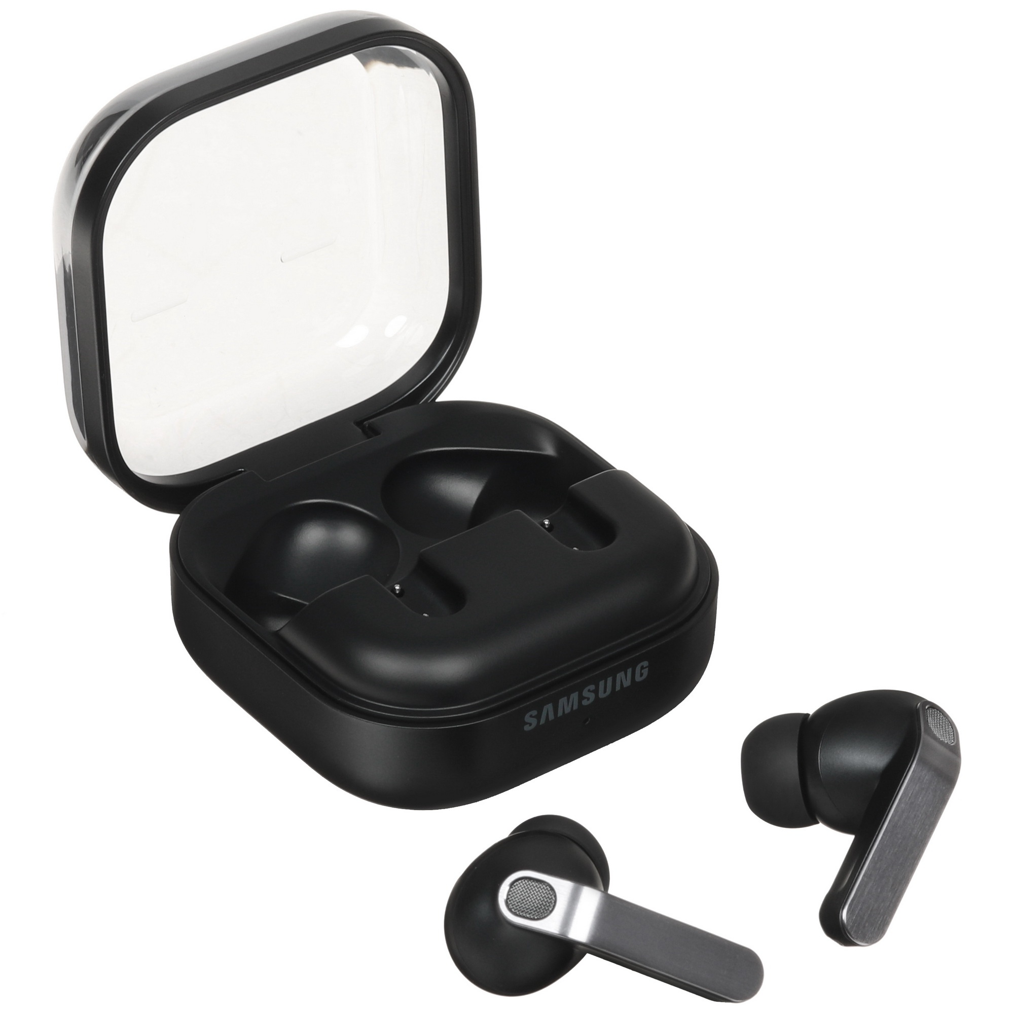 Наушники TWS Samsung Galaxy Buds4 Pro черный, внутриканальные, Bluetooth, адаптивное шумоподавление,