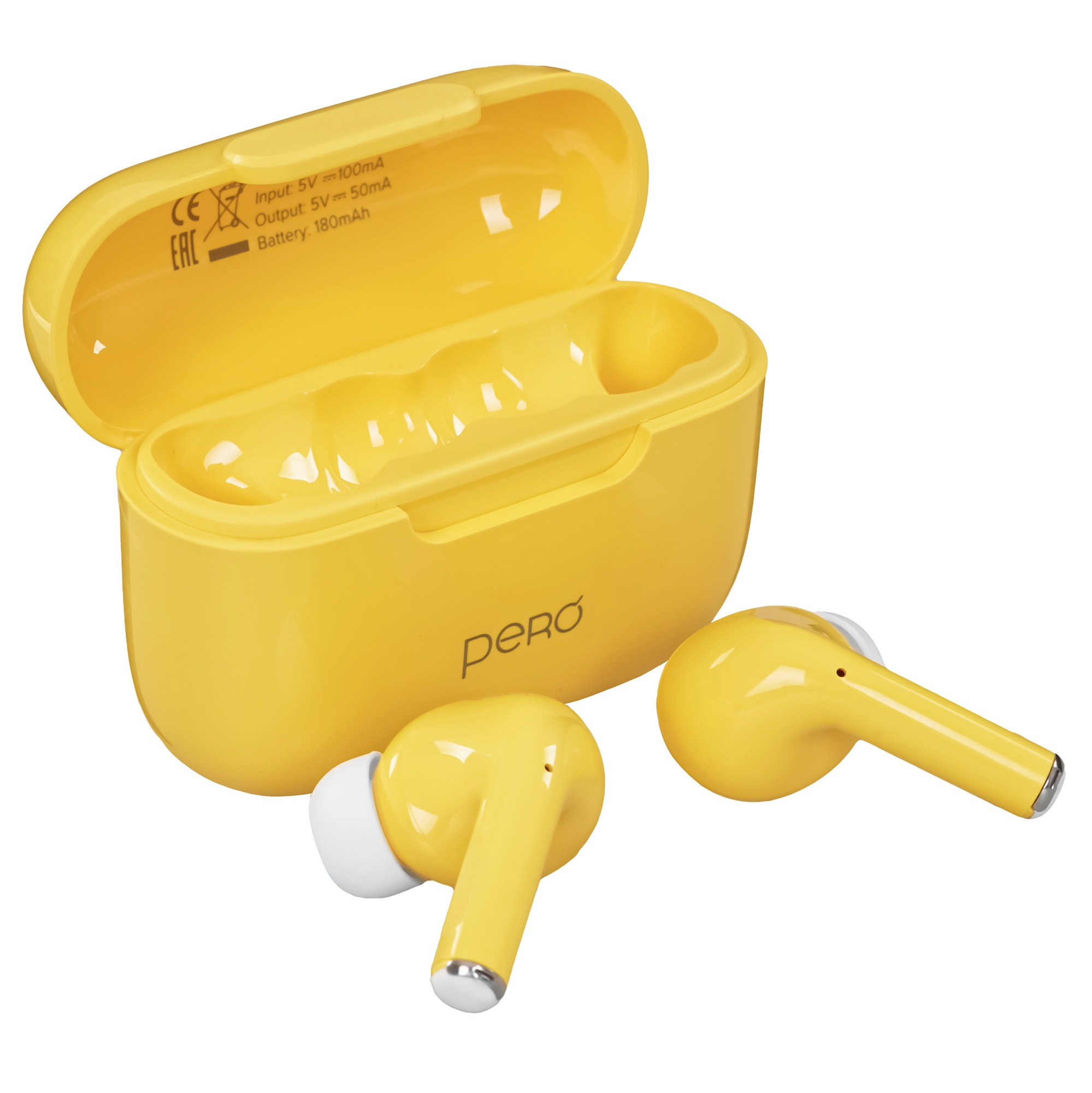 Беспроводные наушники PERO TWS06 COMFORT Yellow