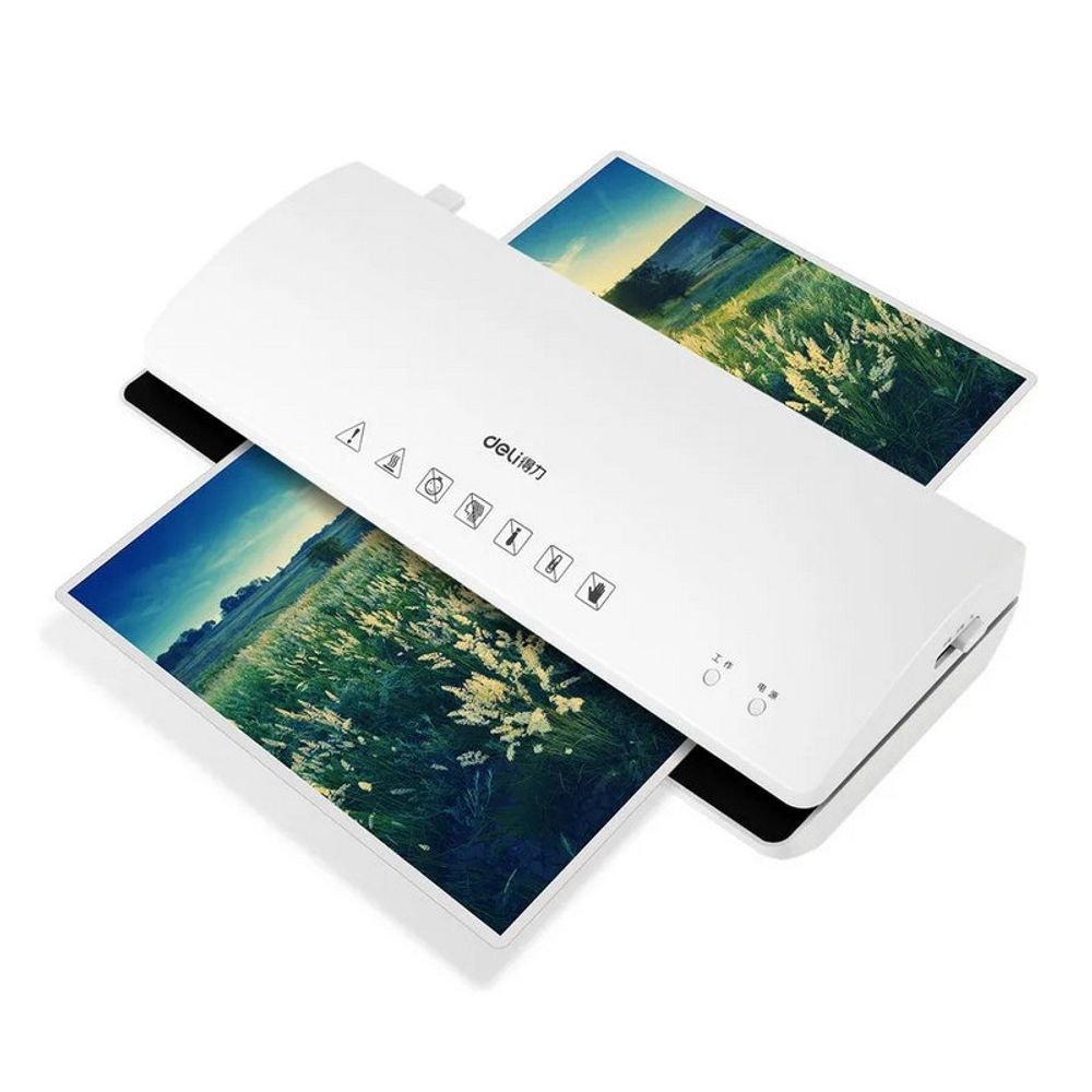 Ламинатор Deli Film width: A4Laminate speed: 250mm/min&nbsp; Film range: 70-125mic&nbsp;Thickness: about 3min