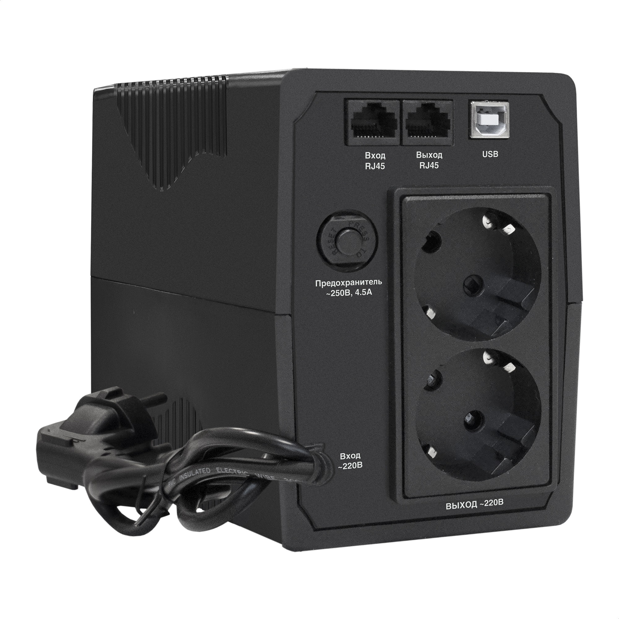 ИБП ExeGate SpecialPro Smart LLB-1000.LCD.AVR.2SH.RJ.USB (1000VA/550W, LCD, AVR, 2*Schuko,RJ45/11,USB, Black)