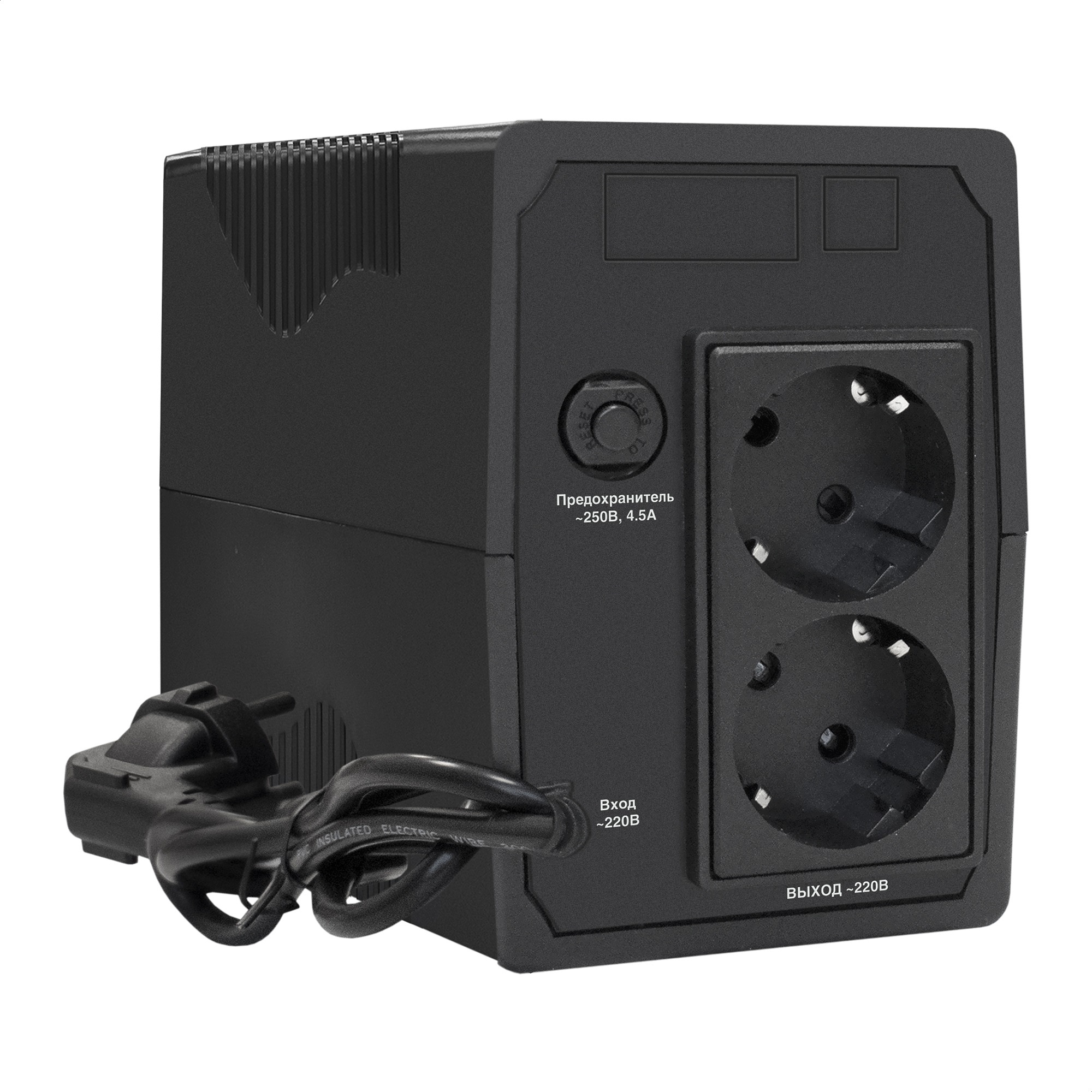 ИБП ExeGate Power Smart ULB-800.LCD.AVR.2SH (800VA/480W, LCD, AVR, 2*Schuko, батарея 12V 9Ah, Black)