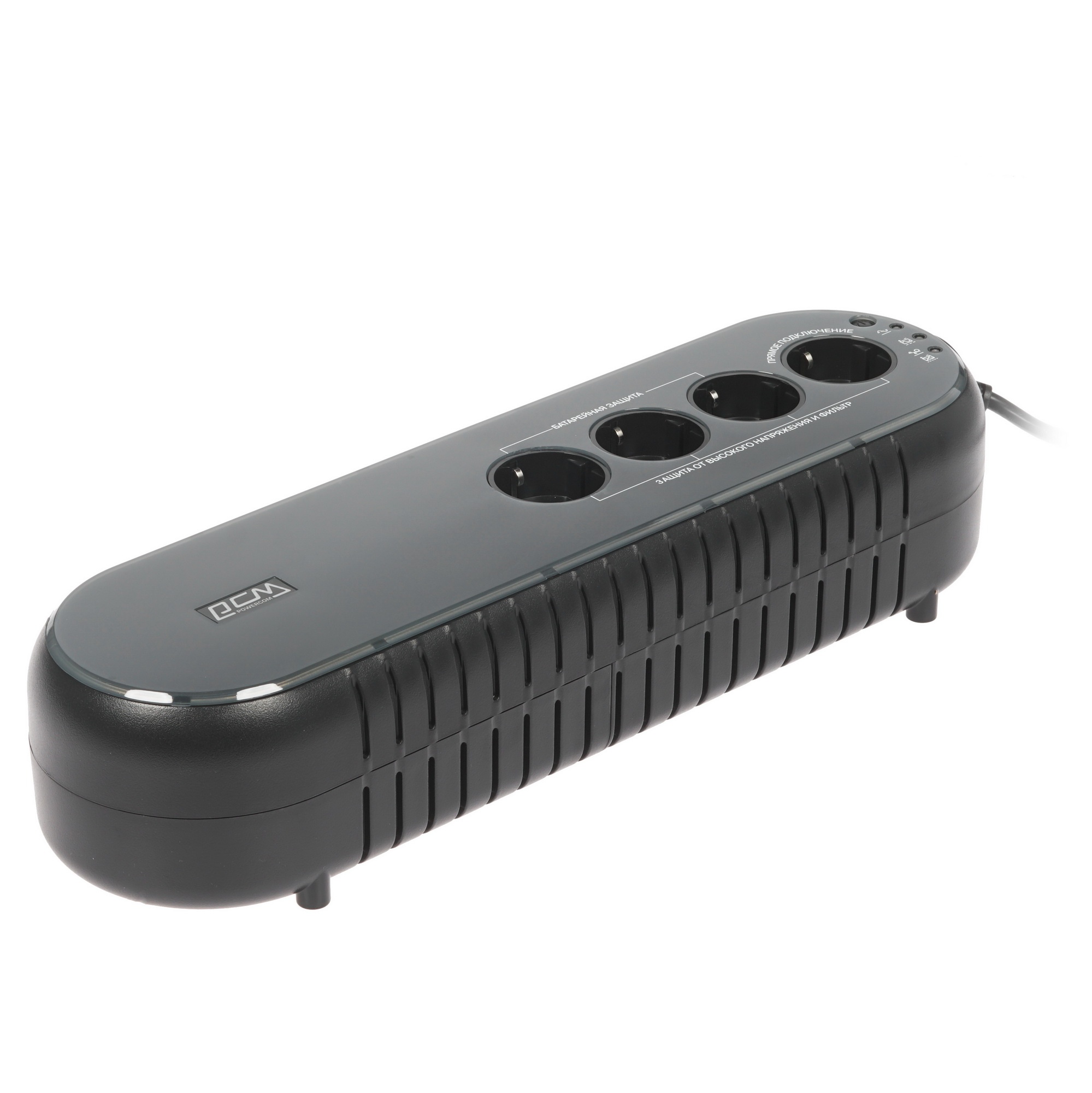 Источник бесперебойного питания Powercom Back-UPS WOW, OffLine, 850VA/425W, Tower, 4xSchuko outlets(1 Surge & 3 batt), USB (78234)
