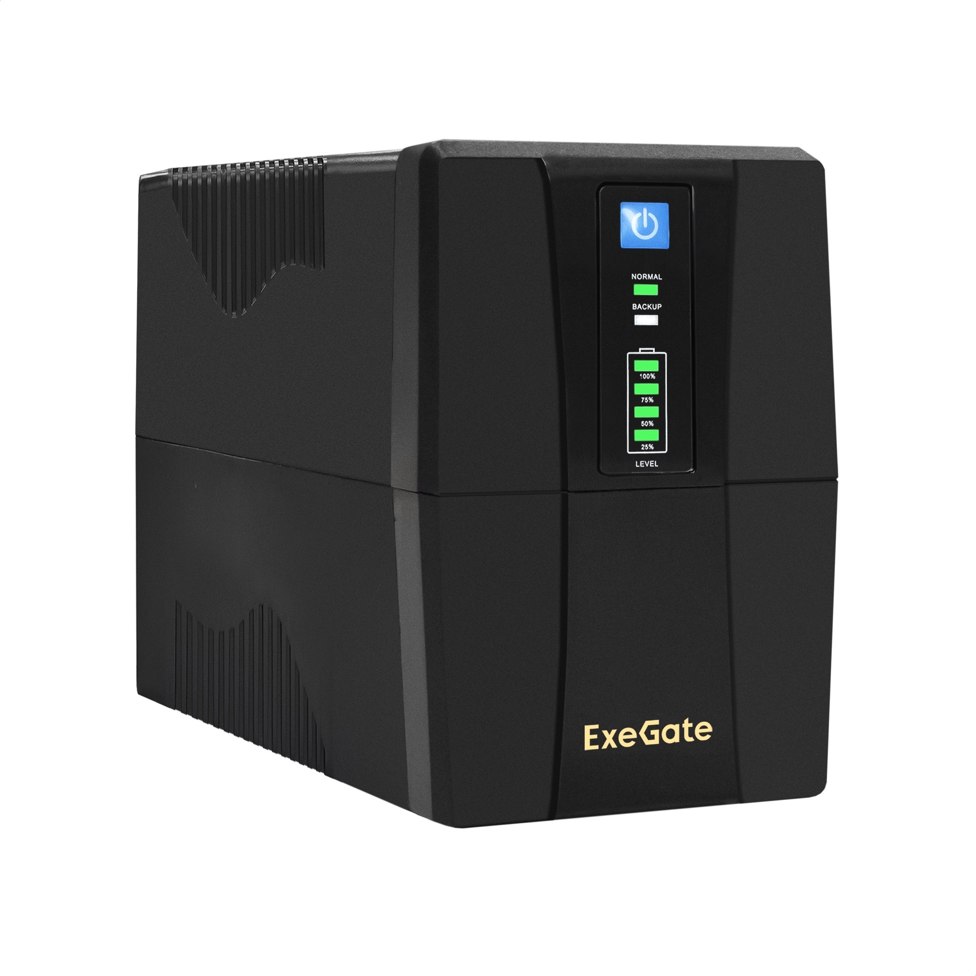 ИБП ExeGate SpecialPro UNB-600.LED.AVR.2SH.RJ.USB (600VA/360W, LED, AVR, 2*Schuko, RJ45/11, USB, батарея 12V 7.2Ah, Black)