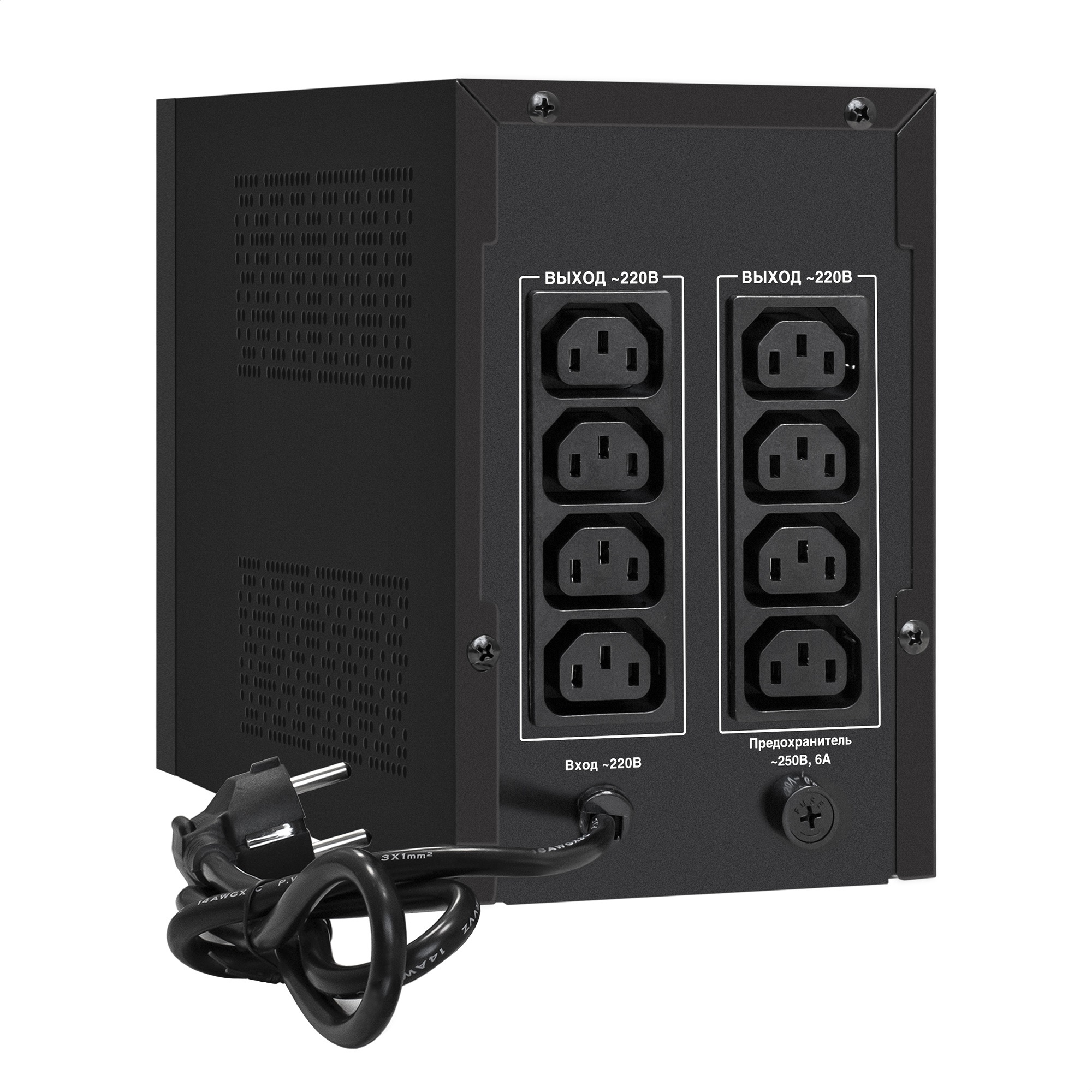 ИБП ExeGate SpecialPro UNB-1200.LED.AVR.8C13 (1200VA/750W, LED, AVR, 8*C13, батарея 12V 7.2Ah - 2 шт., металлический корпус, Black)