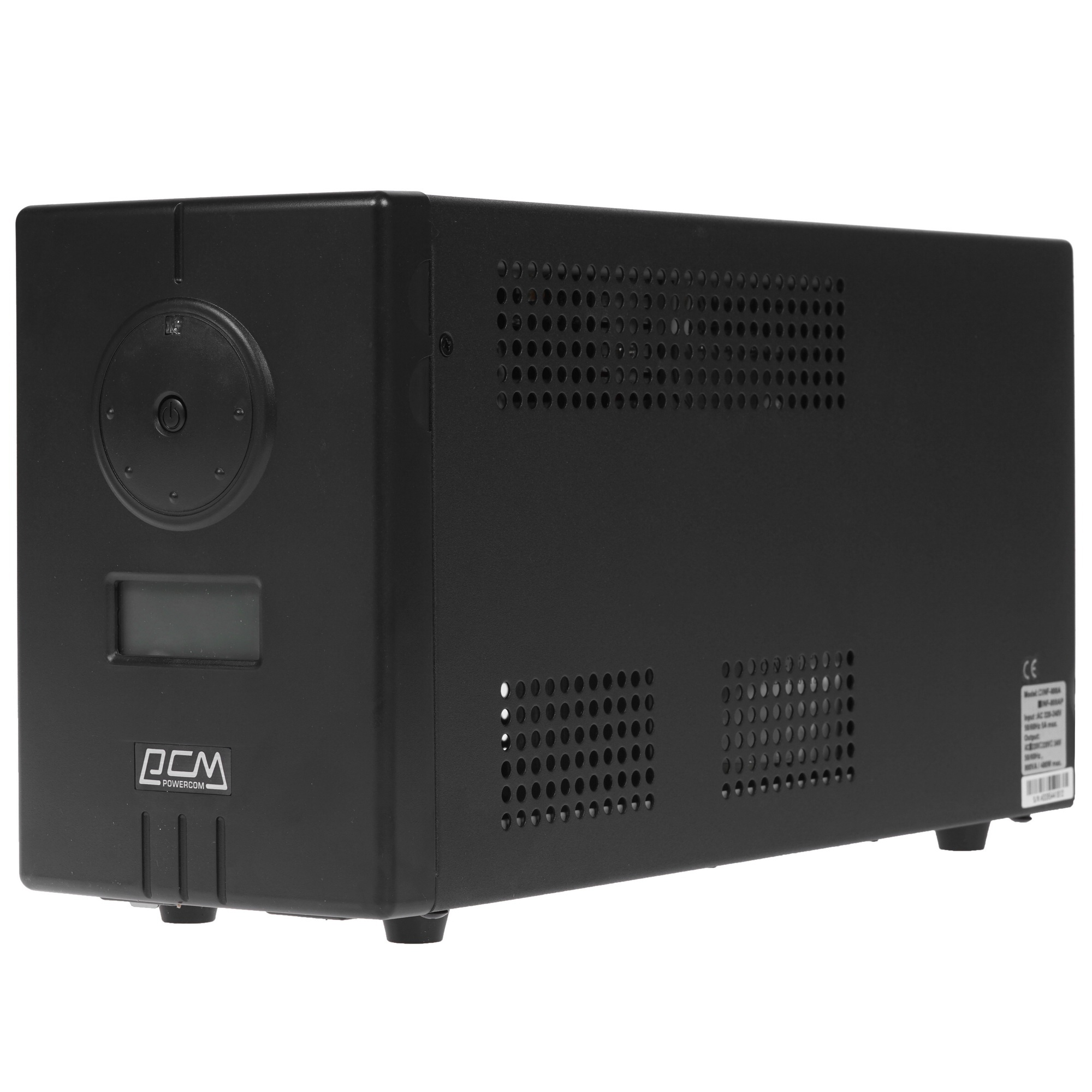Источник бесперебойного питания Powercom Infinity, Line-Interactive, 800VA/480W, Tower, 2xSchuko, LCD, USB, без встроенных батарей (314809)