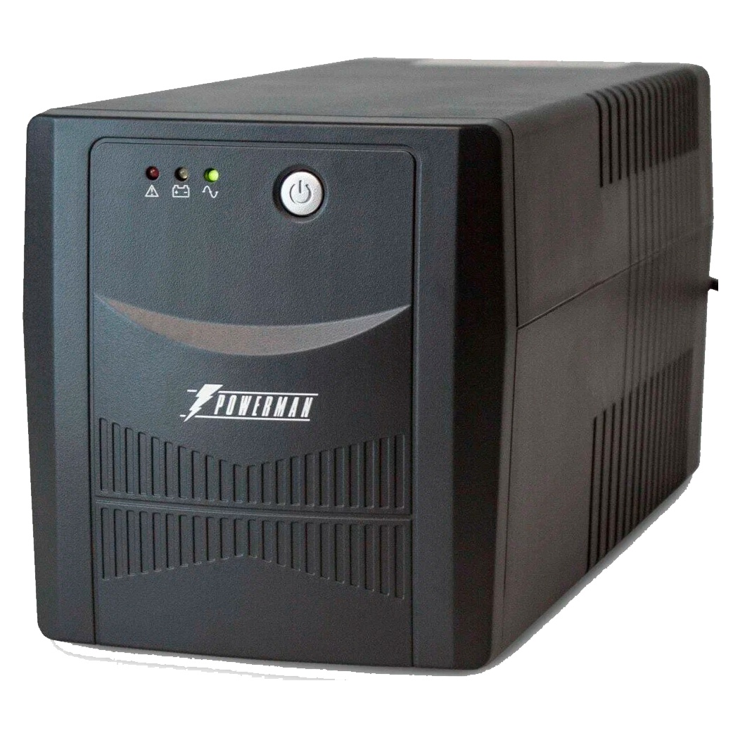ИБП POWERMAN Back Pro 650 PLUS, линейно-интерактивный, 650ВА, 360Вт, 2 евророзетки с резервным питан