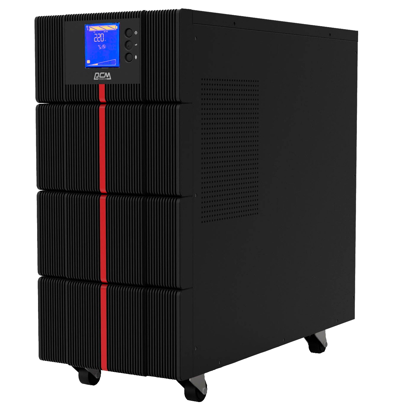 Источник бесперебойного питания Powercom MACAN, On-Line, 6000VA/6000W, Tower, IEC Terminal + IEC320 8*C13+2*C19, Serial+USB, SNMP Slot (1439699)