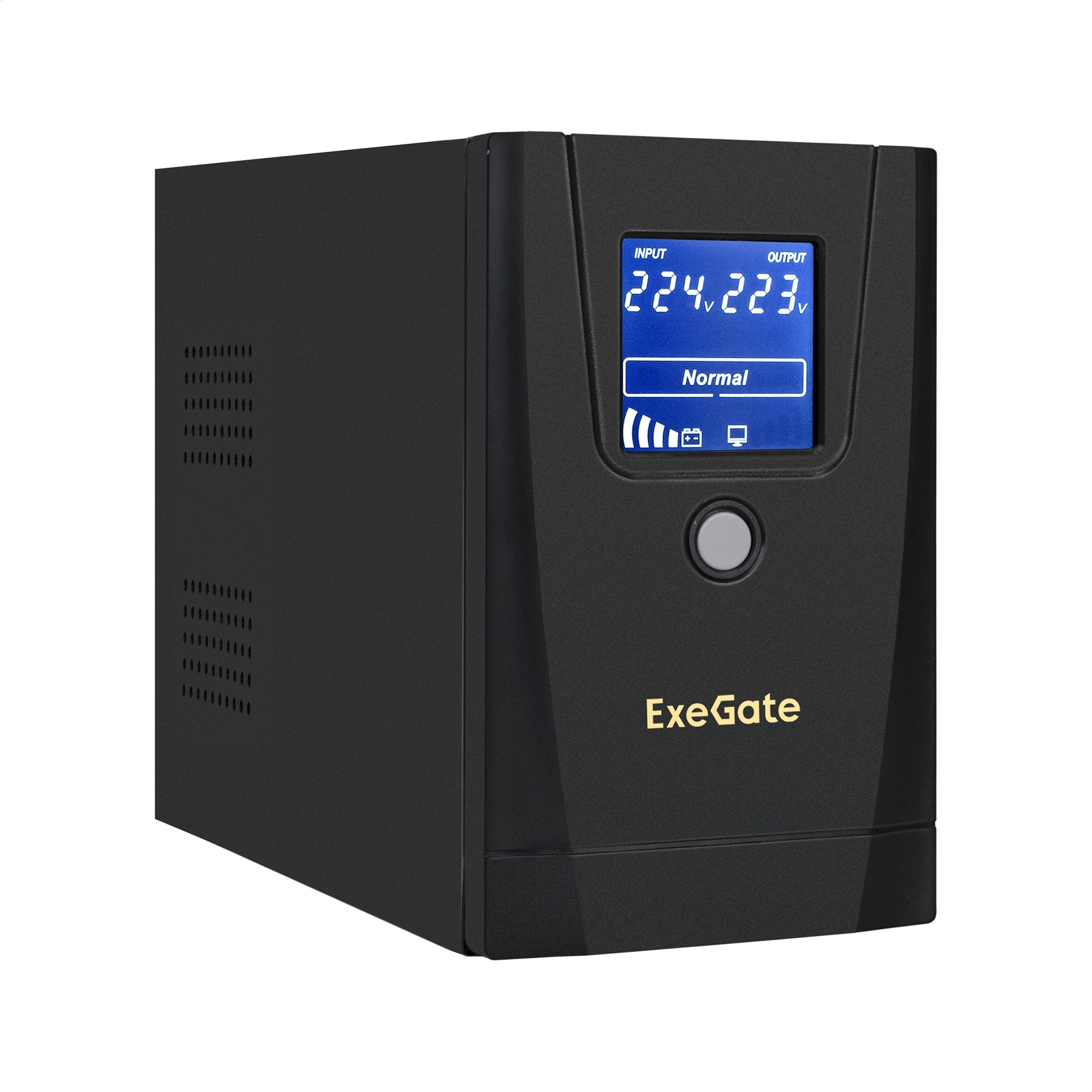 ИБП ExeGate SpecialPro Smart LLB-900.LCD.AVR.1SH.2C13.RJ.USB (900VA/500W, LCD, AVR, 1*Schuko+2*C13, RJ45/11,USB, батарея 12V 9Ah, металлический корпус, Black)