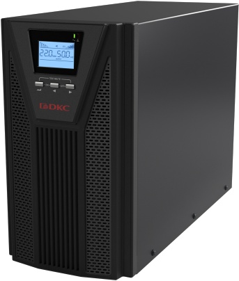 Онлайн ИБП ДКС серии Small Tower, 3000 ВА/2700 Вт, 1/1, 4xSchuko, EPO, USB, RS-232, RJ45, 8x7Ач DKC