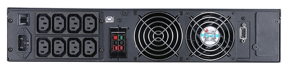 Источник бесперебойного питания Powercom MACAN SE, On-Line, 1000VA/1000W, Rack/Tower, 8*IEC320-C13, LCD, Serial+USB, SmartSlot, подкл. доп. Батарей (1076118)