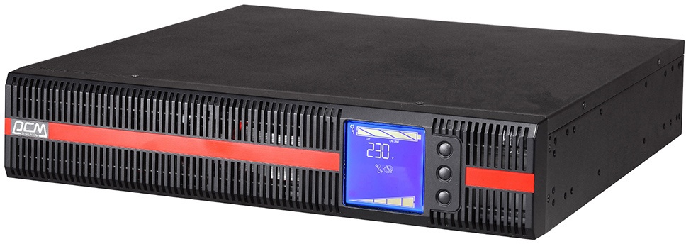 Источник бесперебойного питания Powercom MACAN SE, On-Line, 1000VA/1000W, Rack/Tower, 8*IEC320-C13, LCD, Serial+USB, SmartSlot, подкл. доп. Батарей (1076118)