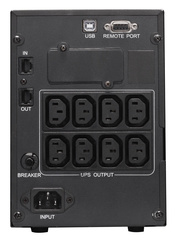 Источник бесперебойного питания Powercom Smart King Pro+ SPT-1000, Line-Interactive, LCD, 1000VA/800W, Tower,  8*IEC320-C13, SNMP Slot, black (1152559)