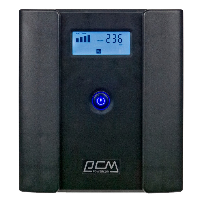 Источник бесперебойного питания Powercom Raptor, Line-Interactive, 1025VA/615W, Tower, 4xSchuko, LCD, USB (1107532)