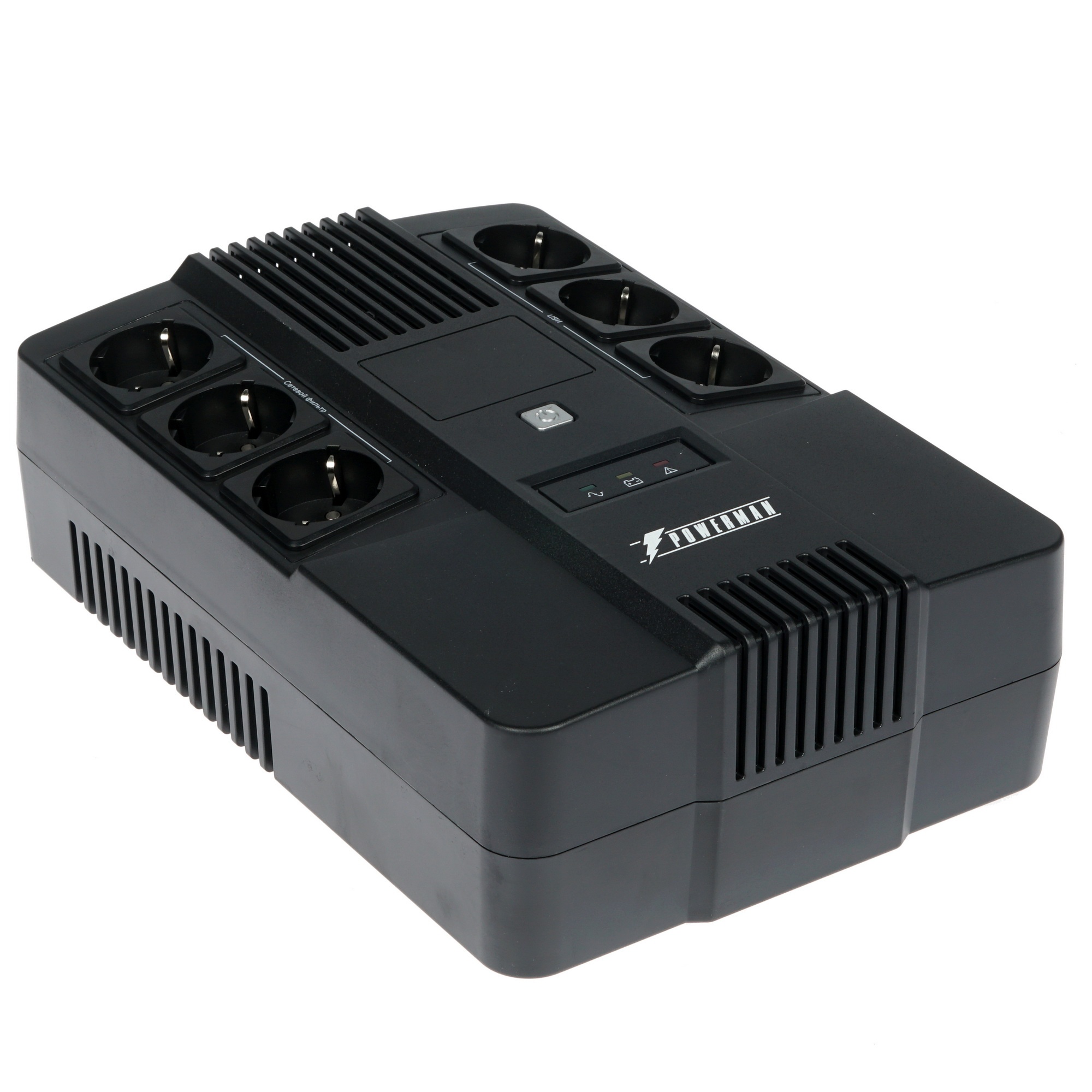 Источник бесперебойного питания Powerman BRICK 800 Shuko line-interactive 480W/800VA (945321)