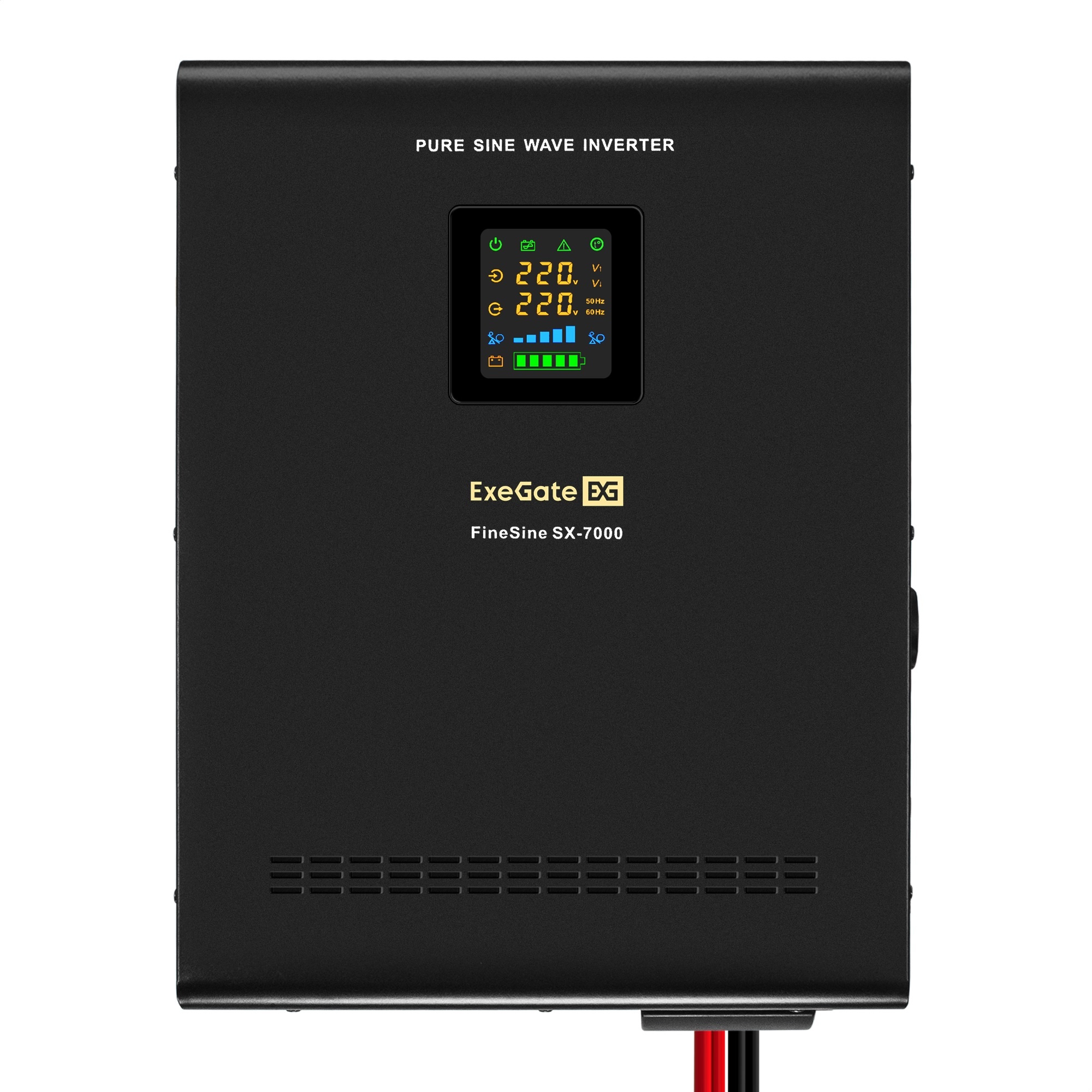 Комплект ИБП ExeGate FineSine SX-7000.LCD.AVR.2SH.T + Батарея 55Aч, 4 шт. (ИБП + АКБ , 4шт.)