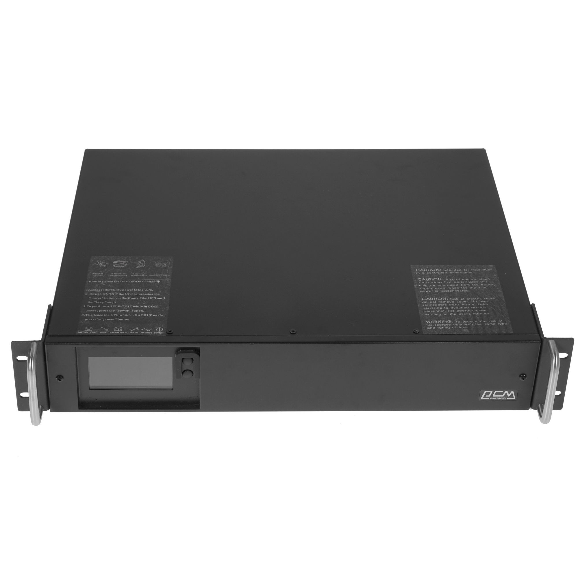Источник бесперебойного питания Powercom King Pro RM, Line-Interactive, 1500VA/1200W, Rack mount 2U, 6*IEC320-C13 (2 surge & 4 batt), Serial+USB, SmartSlot, LCD, black (1152600)