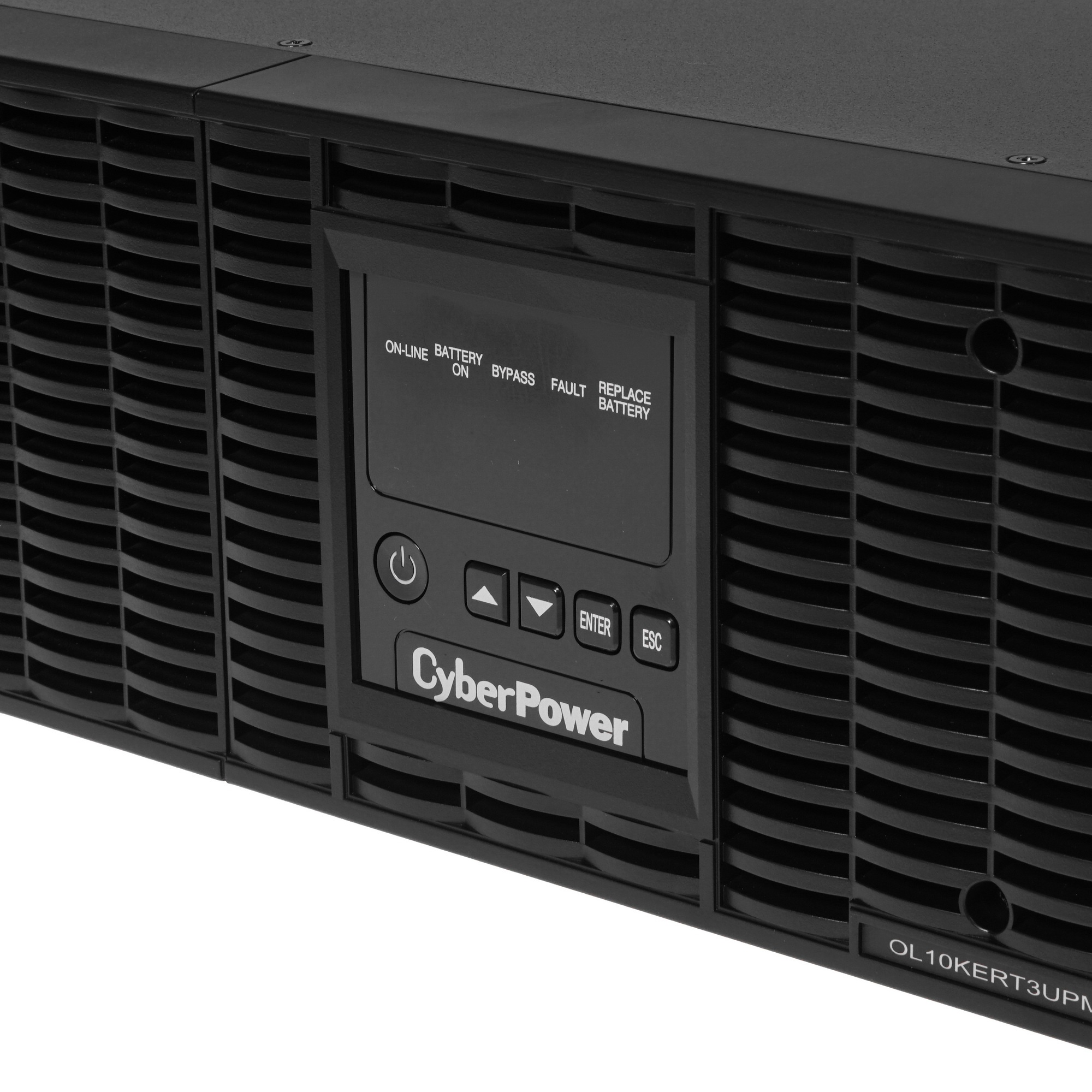 Источник бесперебойного питания CyberPower OL10KERT3UPM Online 10000VA/10000W USB/RS-232/Dry/EPO/SNMPslot/RJ11/45/EBM/Power module without batteries, (4 IEC С13, 4 IEC C19, terminal block)