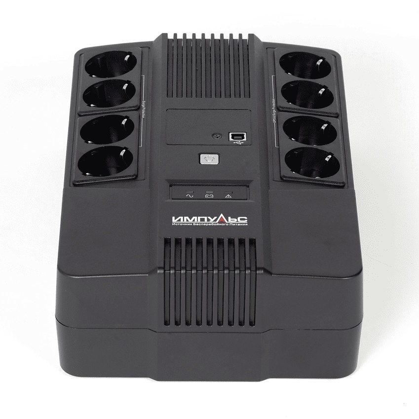 ИБП МАСТЕР 600, 600/360 ВА/Вт, LED, USB, RJ11/RJ45, SCHUKOx8 Импульс MT60102