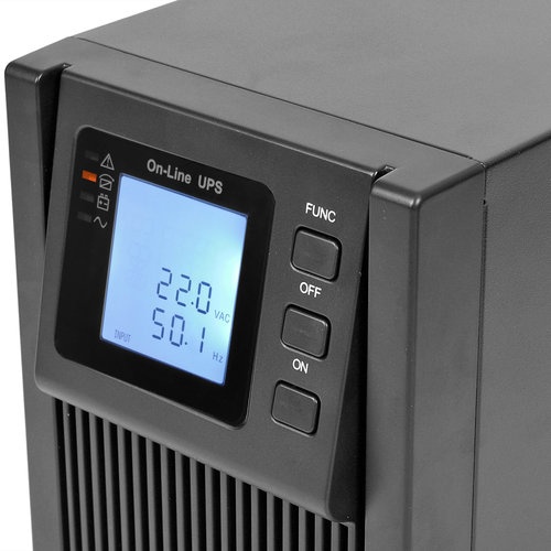 ИБП POWERMAN Online 1000, LCD, двойного преобразования, 1000ВА, 900Вт, 4 штуки IEC320 С13 с резервны
