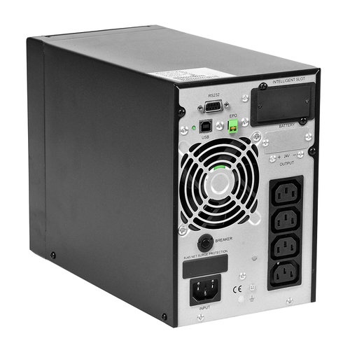 ИБП POWERMAN Online 1000, LCD, двойного преобразования, 1000ВА, 900Вт, 4 штуки IEC320 С13 с резервны