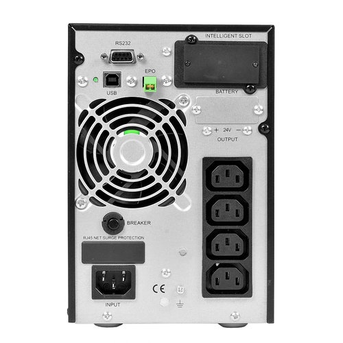 ИБП POWERMAN Online 1000, LCD, двойного преобразования, 1000ВА, 900Вт, 4 штуки IEC320 С13 с резервны