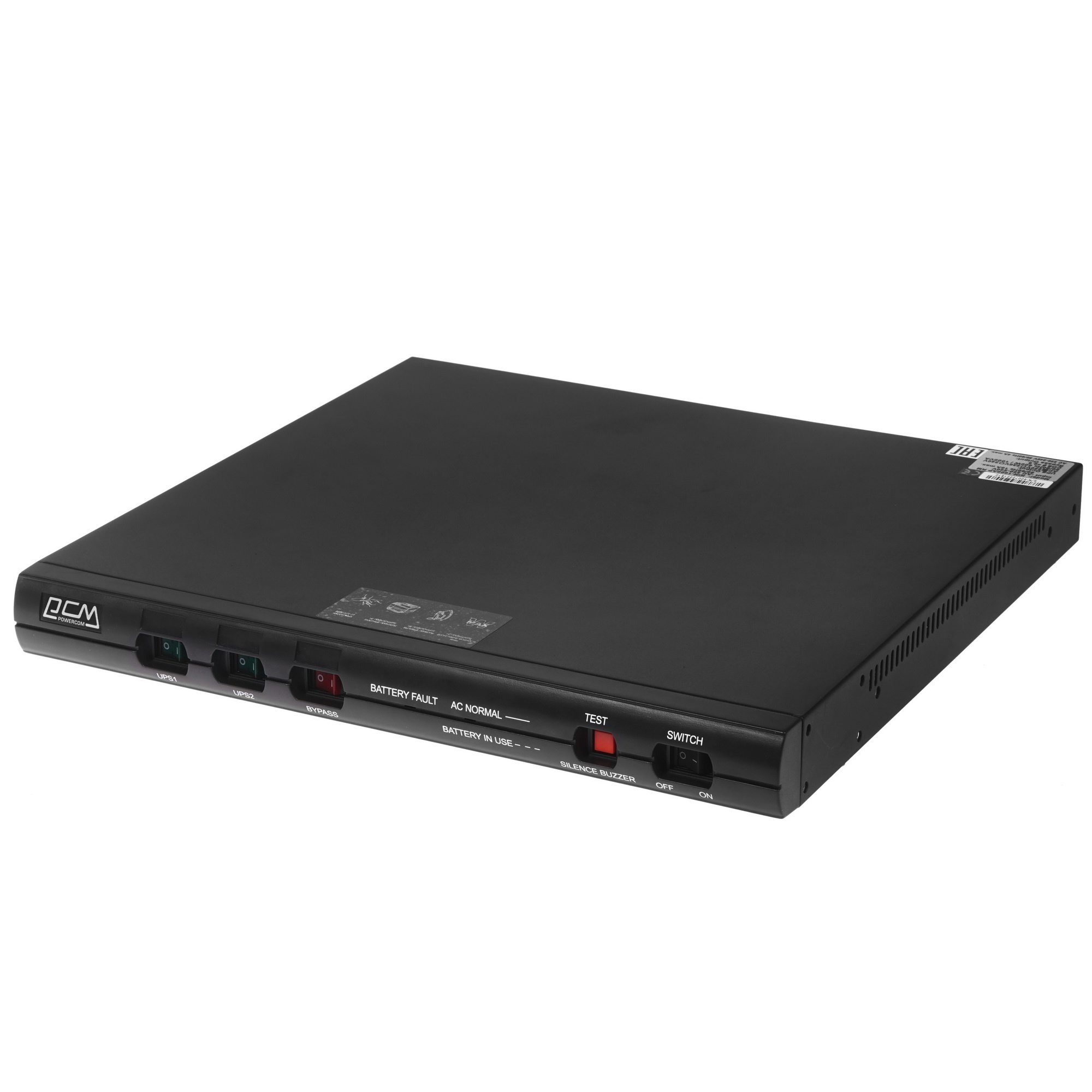 Источник бесперебойного питания Powercom King Pro RM, Line-Interactive, 1000VA/800W, Rack mount 1U, 5*IEC320-C13 (1 surge & 4 batt), USB, LCD, black (1152593)