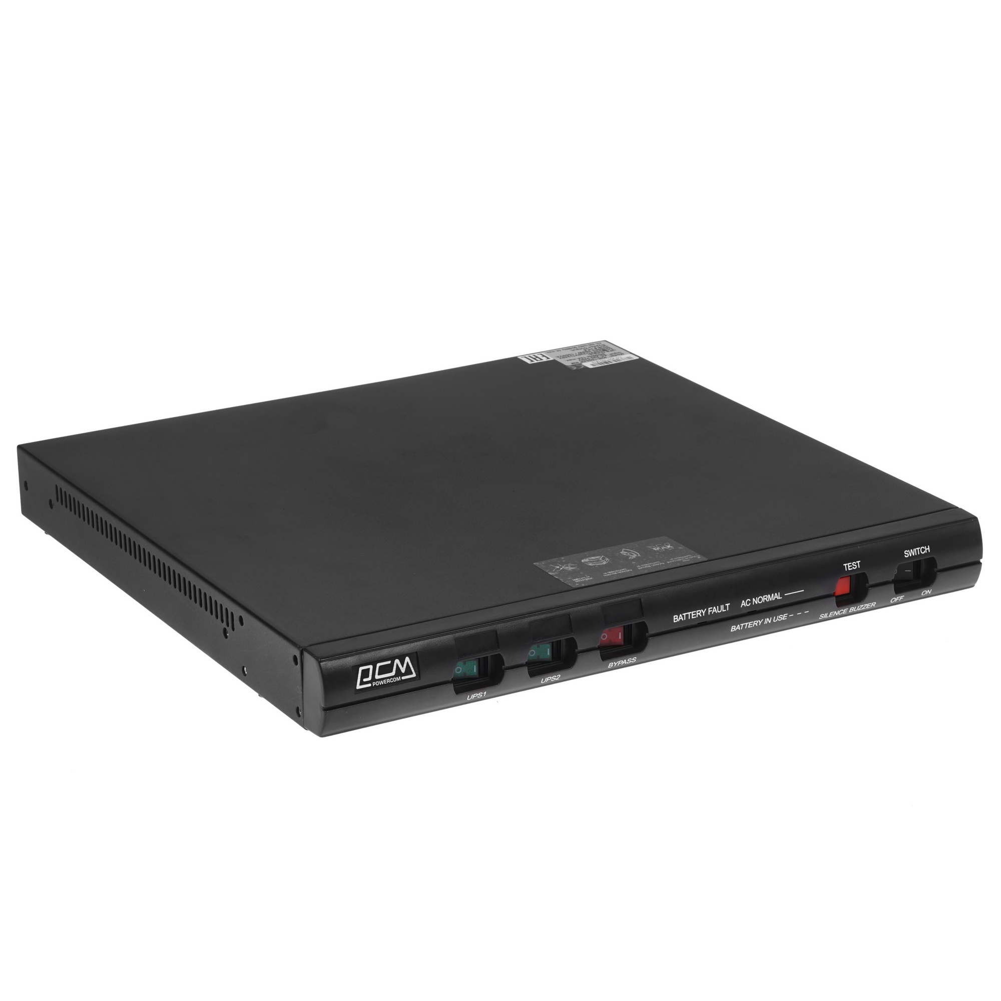 Источник бесперебойного питания Powercom King Pro RM, Line-Interactive, 1000VA/800W, Rack mount 1U, 5*IEC320-C13 (1 surge & 4 batt), USB, LCD, black (1152593)