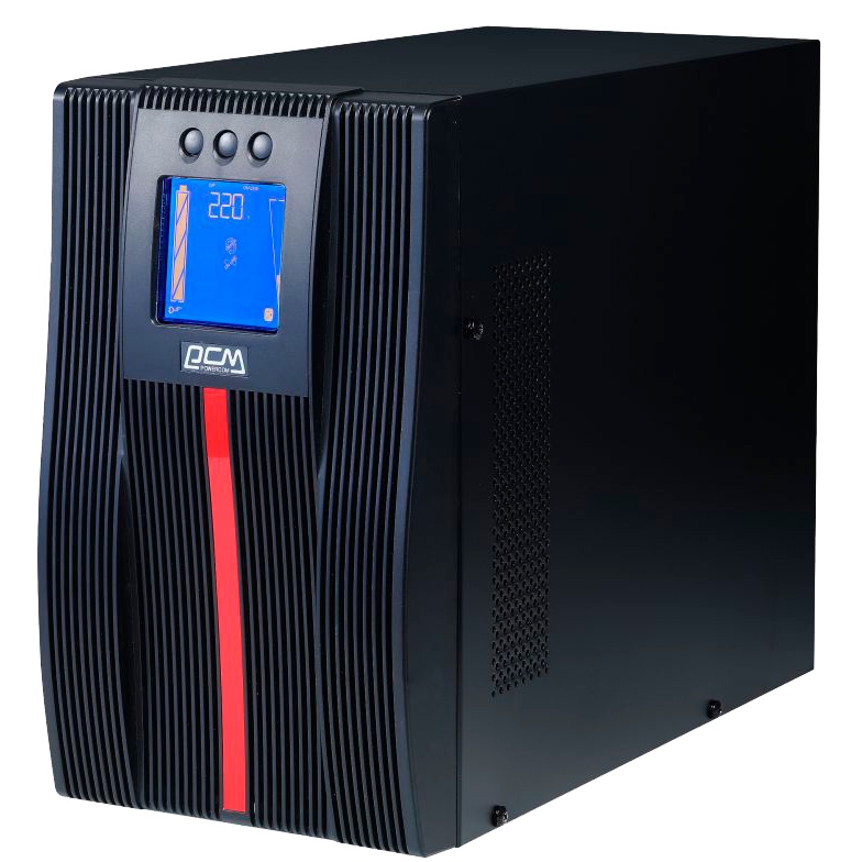 Источник бесперебойного питания Powercom MACAN, On-Line, 2000VA/2000W, Tower, 8*IEC320-C13+С19, Serial+USB, SNMP Slot (1034862)