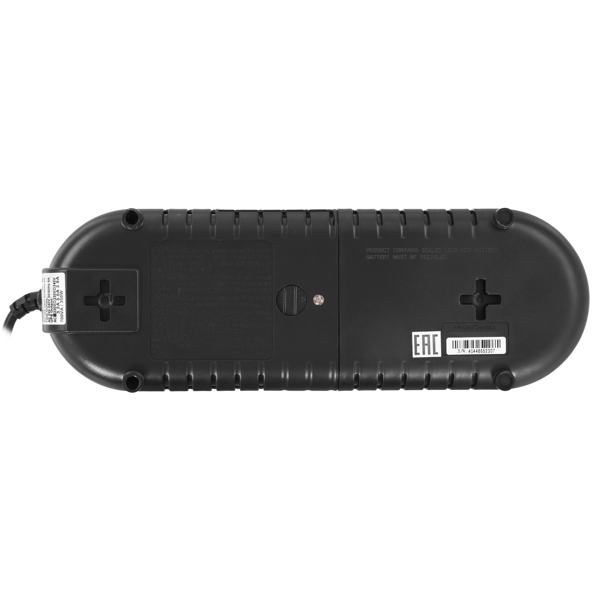 Источник бесперебойного питания Powercom Back-UPS WOW, OffLine, 700VA/350W, Tower, 3xSchuko outlets(1 Surge & 2 batt), USB (37371)