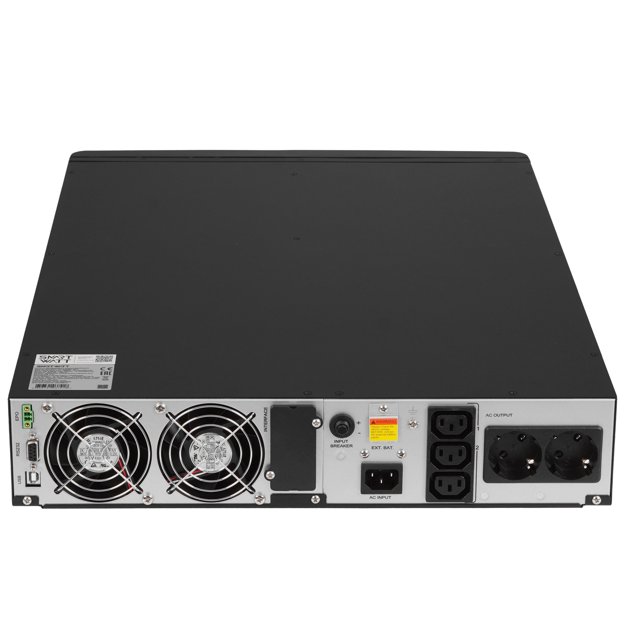 Источник бесперебойного питания Smartwatt DATA PRO COMBO 2kVA 1800Вт 2000ВА черный