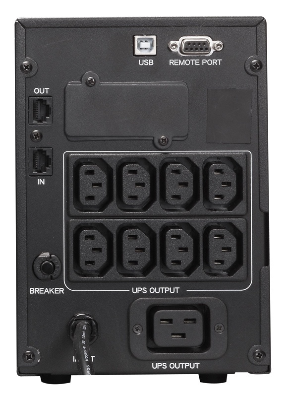 Источник бесперебойного питания Powercom Smart King Pro+ SPT-3000, Line-Interactive, LCD, 3000VA/2400W, Tower,  8*IEC320-C13+С19, SNMP Slot, black (1152569)