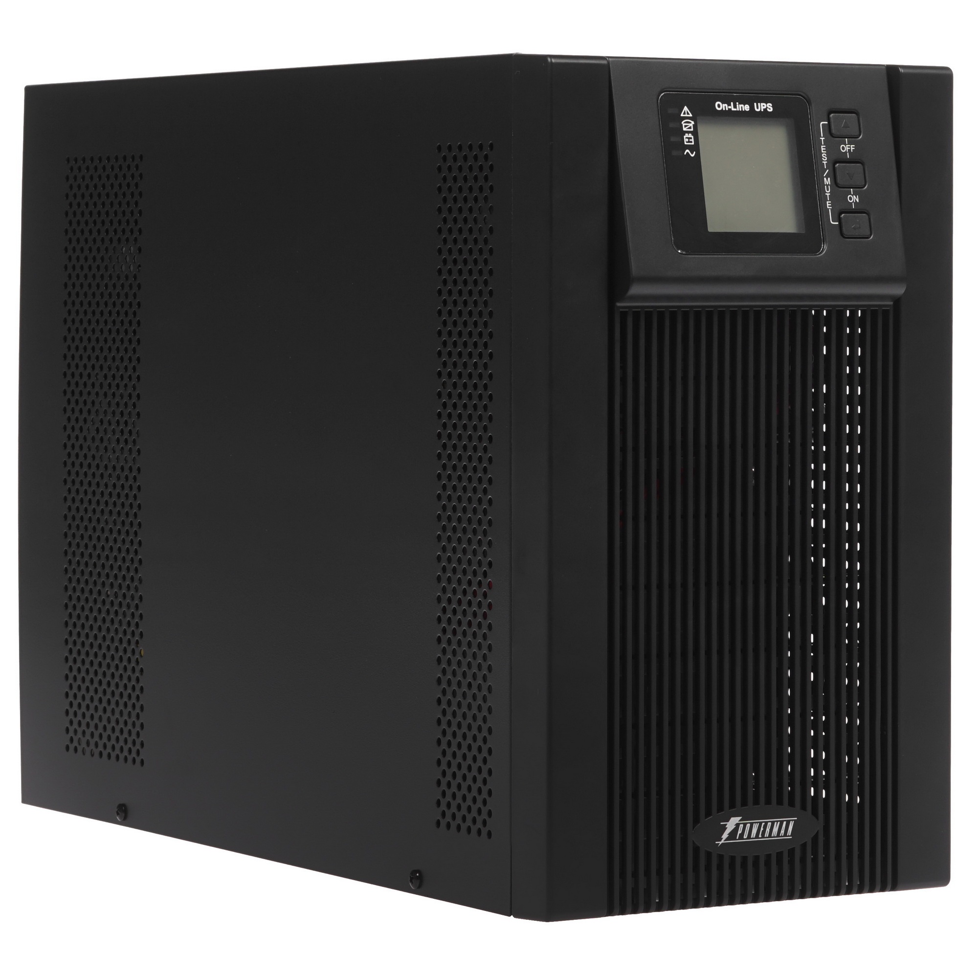 Источник бесперебойного питания Powerman Online 3000 Plus Black external battery pack (not included)