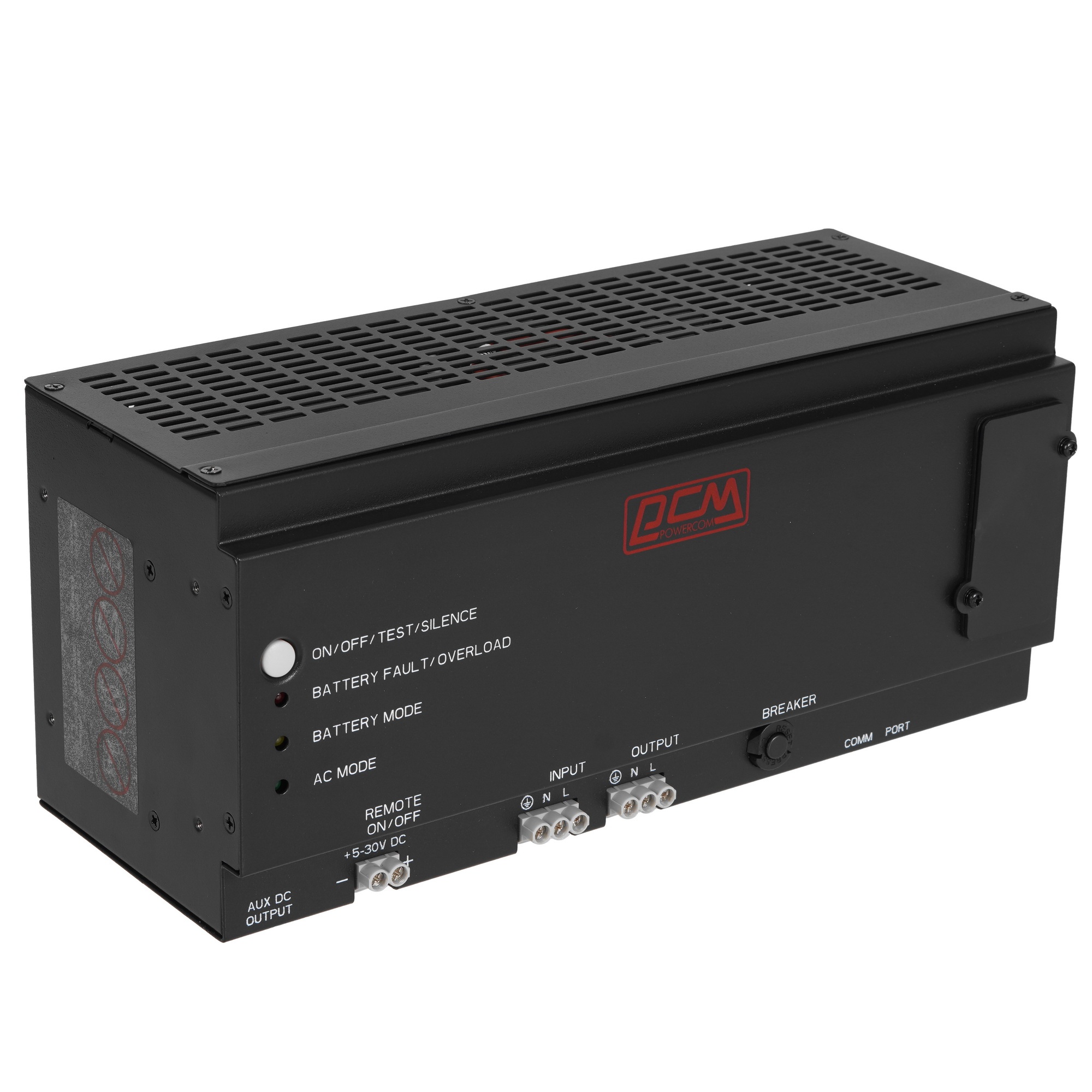 Источник бесперебойного питания Powercom DRU 850VA/510W, DIN Rail, 230V, RS-232, 2 year warranty (1999787)